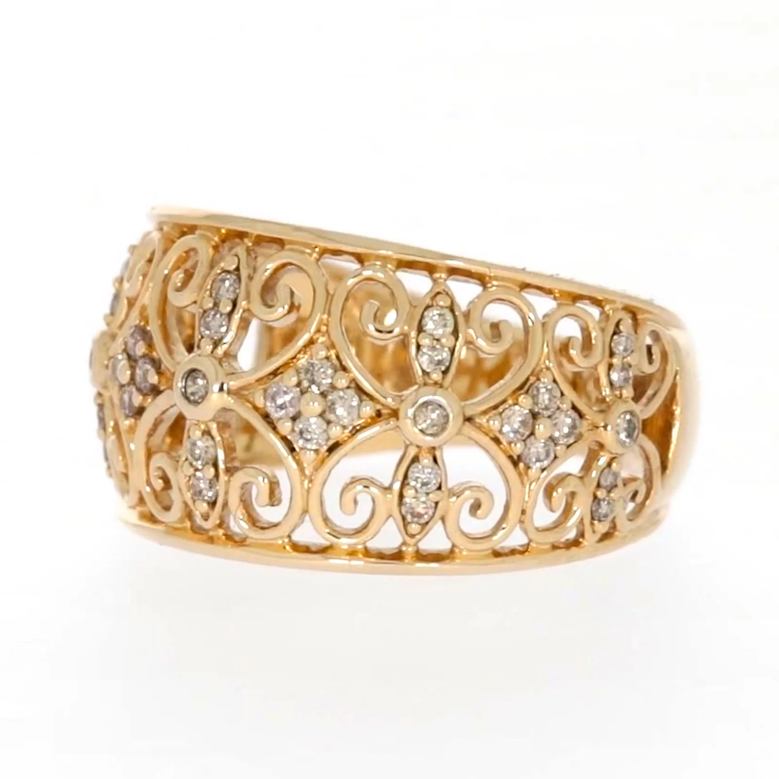 9ct Yellow Gold Round Brilliant Cut with 1/4 CARAT tw of Diamonds Ring - Image 10