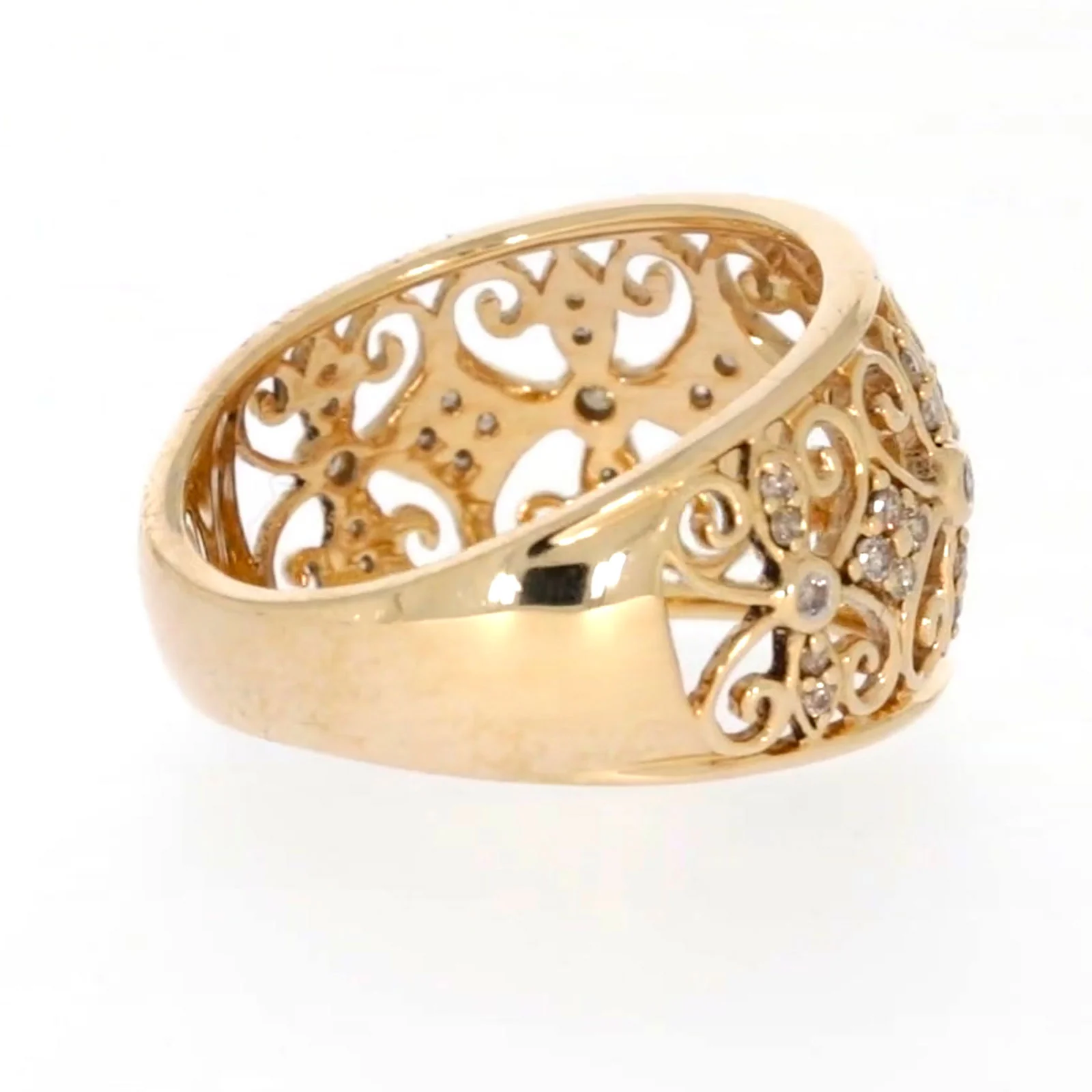 9ct Yellow Gold Round Brilliant Cut with 1/4 CARAT tw of Diamonds Ring - Image 50