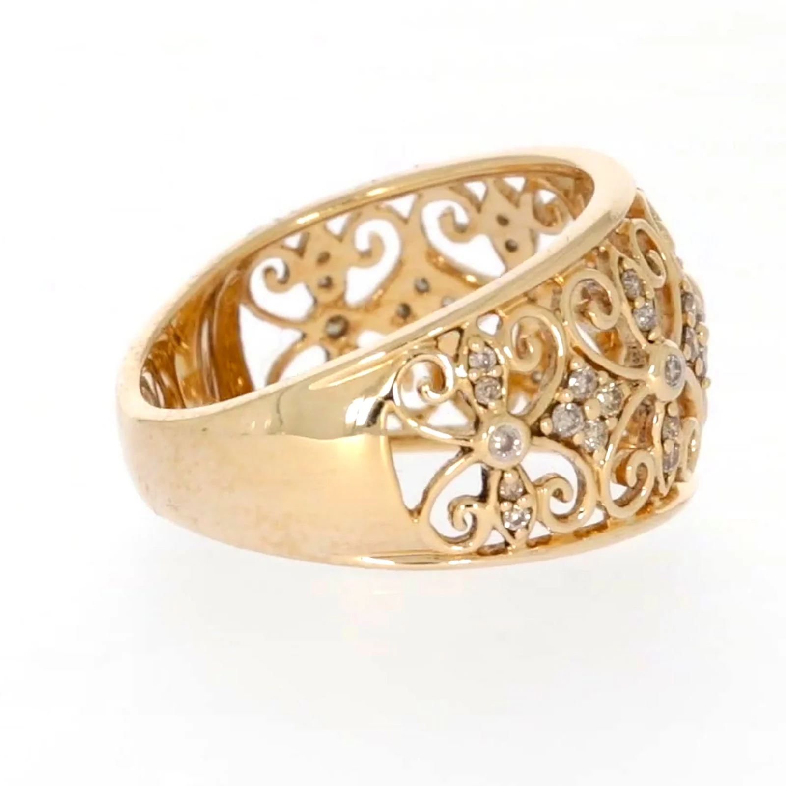 9ct Yellow Gold Round Brilliant Cut with 1/4 CARAT tw of Diamonds Ring - Image 54