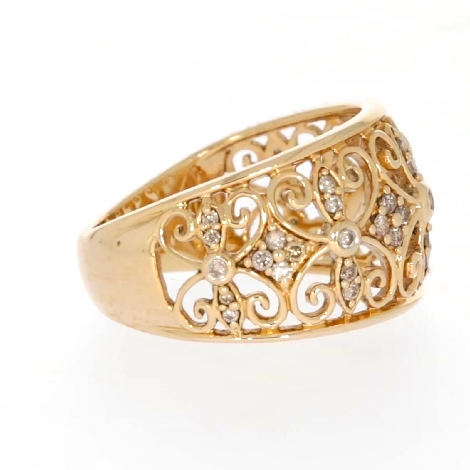 9ct Yellow Gold Round Brilliant Cut with 1/4 CARAT tw of Diamonds Ring - Image 60