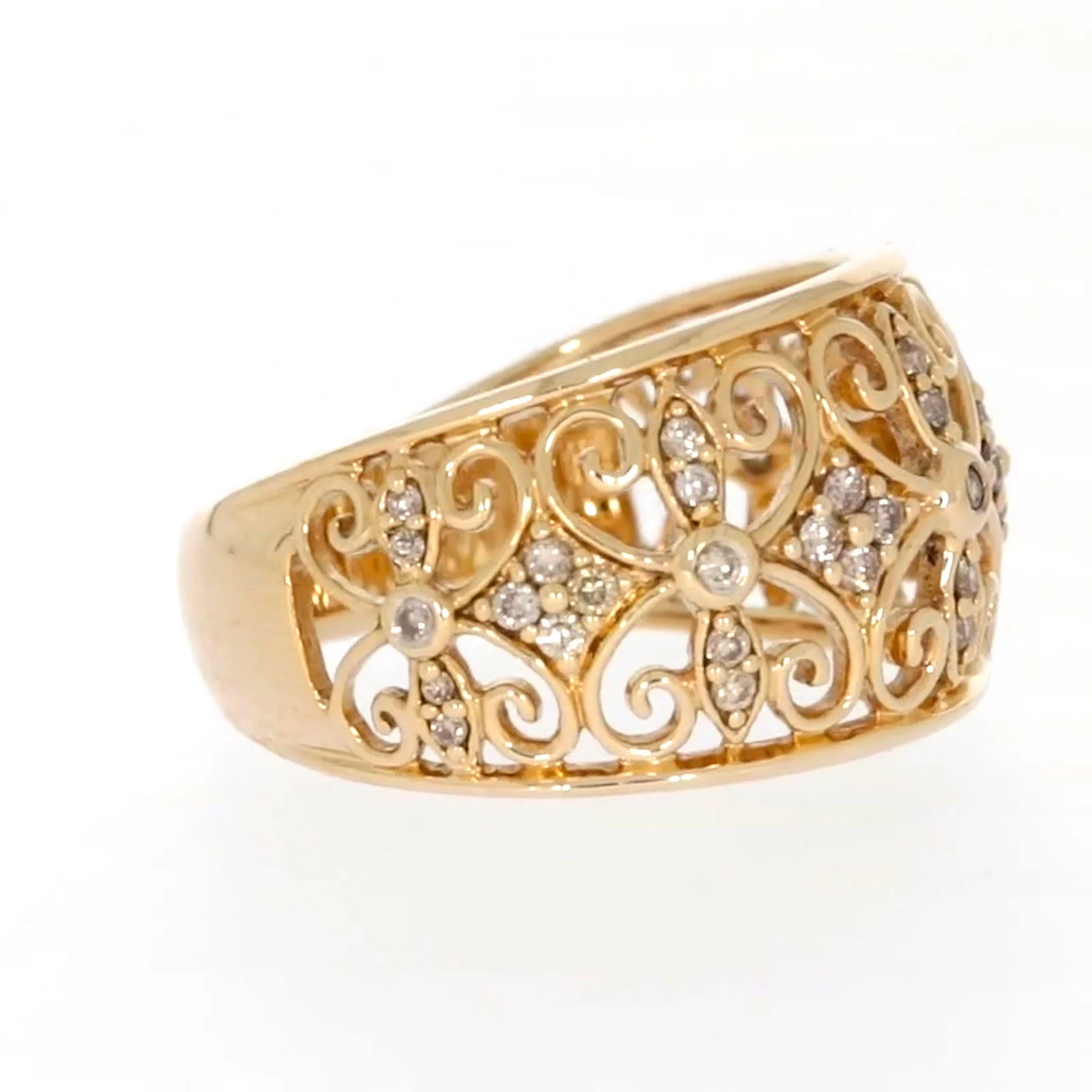 9ct Yellow Gold Round Brilliant Cut with 1/4 CARAT tw of Diamonds Ring - Image 63