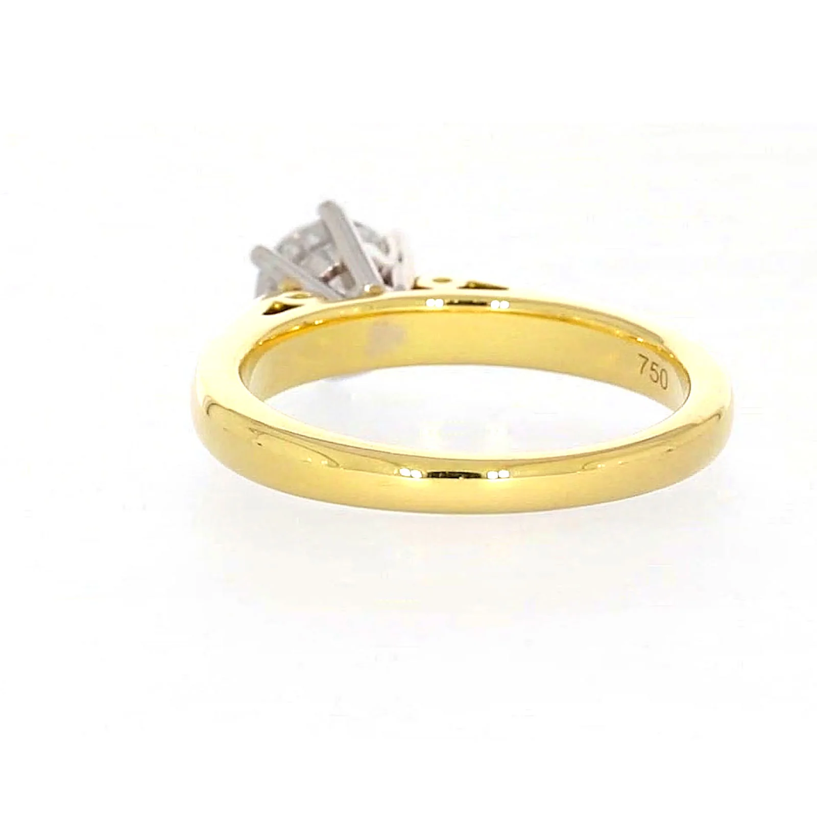 Solitaire 18ct Two Tone Gold Round Brilliant Cut with 1 CARAT of Diamonds Ring - Image 34