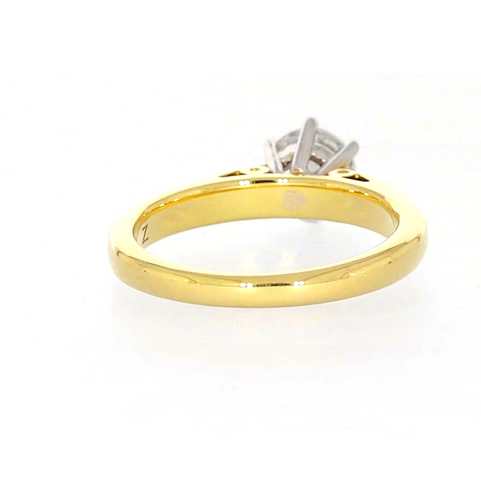 Solitaire 18ct Two Tone Gold Round Brilliant Cut with 1 CARAT of Diamonds Ring - Image 41