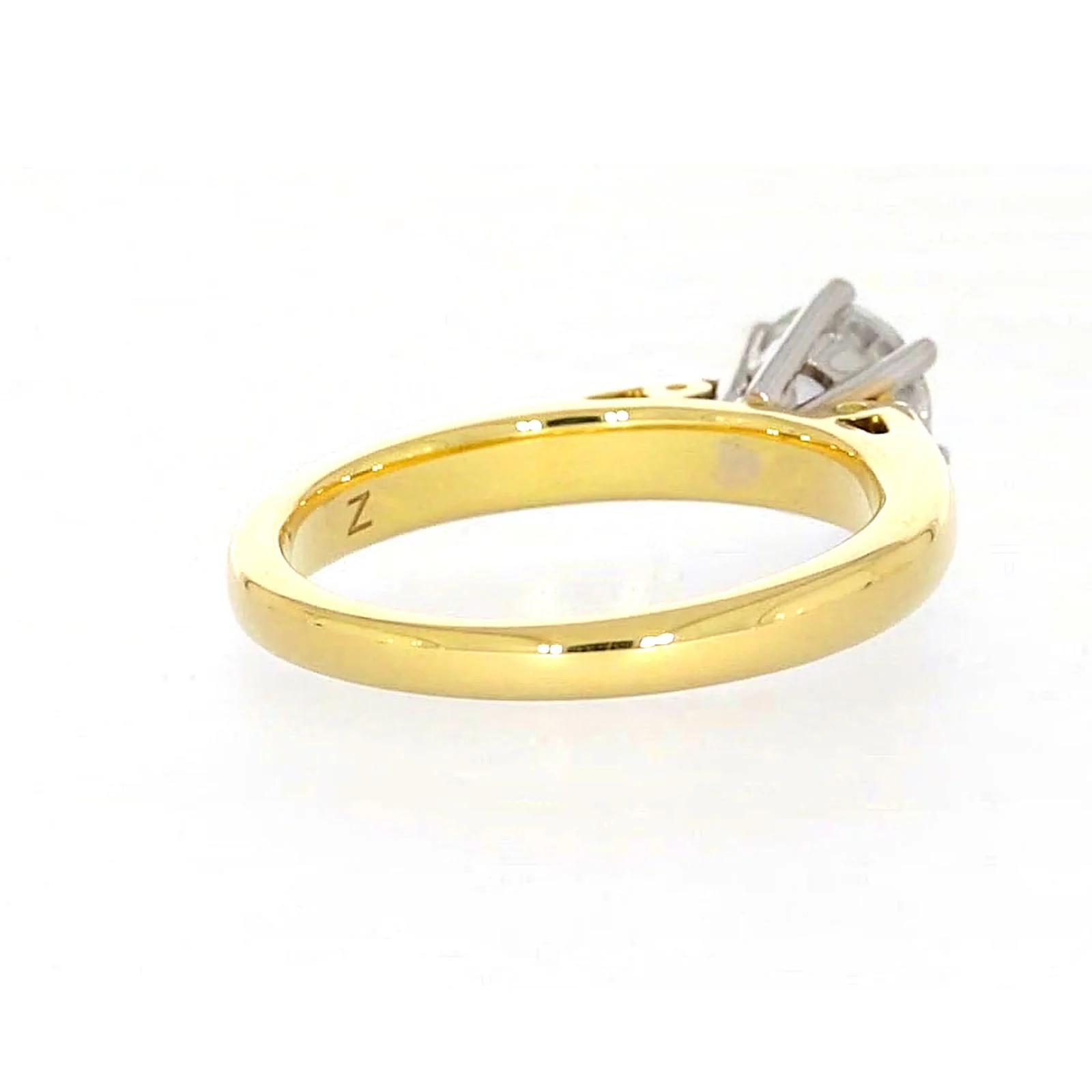 Solitaire 18ct Two Tone Gold Round Brilliant Cut with 1 CARAT of Diamonds Ring - Image 45