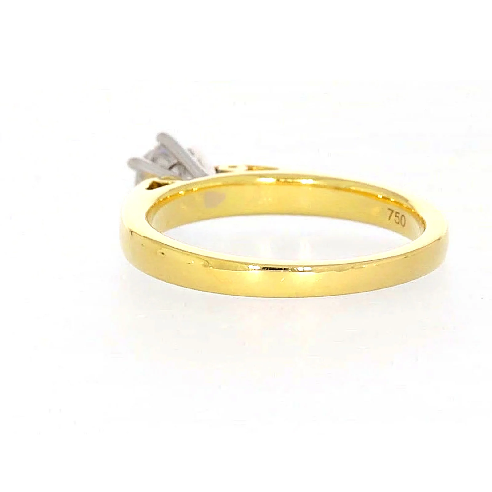 Solitaire 18ct Two Tone Gold Round Brilliant Cut with 1/2 CARAT of Diamonds Ring - Image 32
