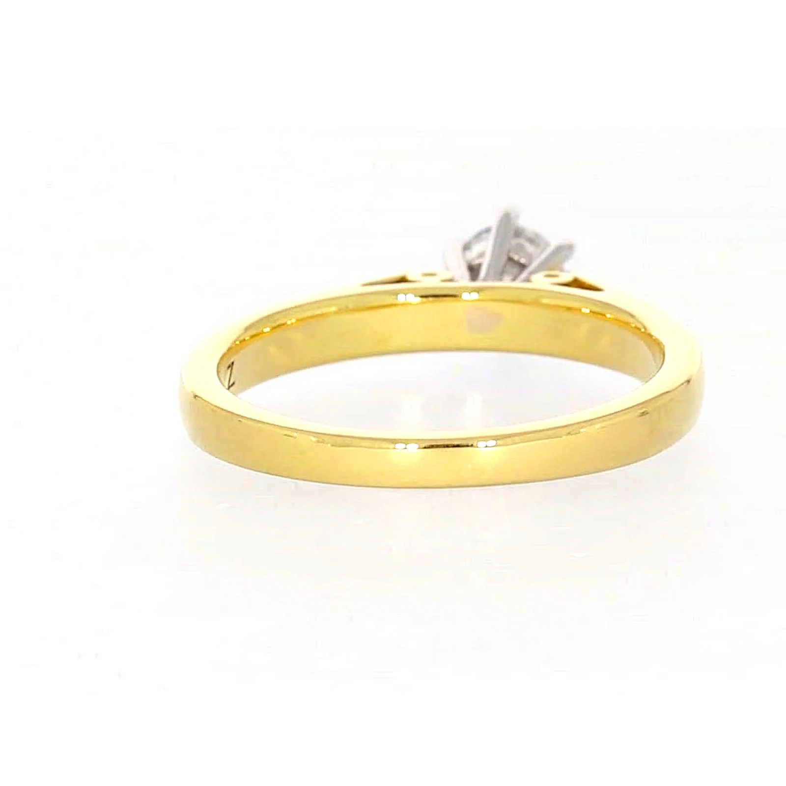 Solitaire 18ct Two Tone Gold Round Brilliant Cut with 1/2 CARAT of Diamonds Ring - Image 41