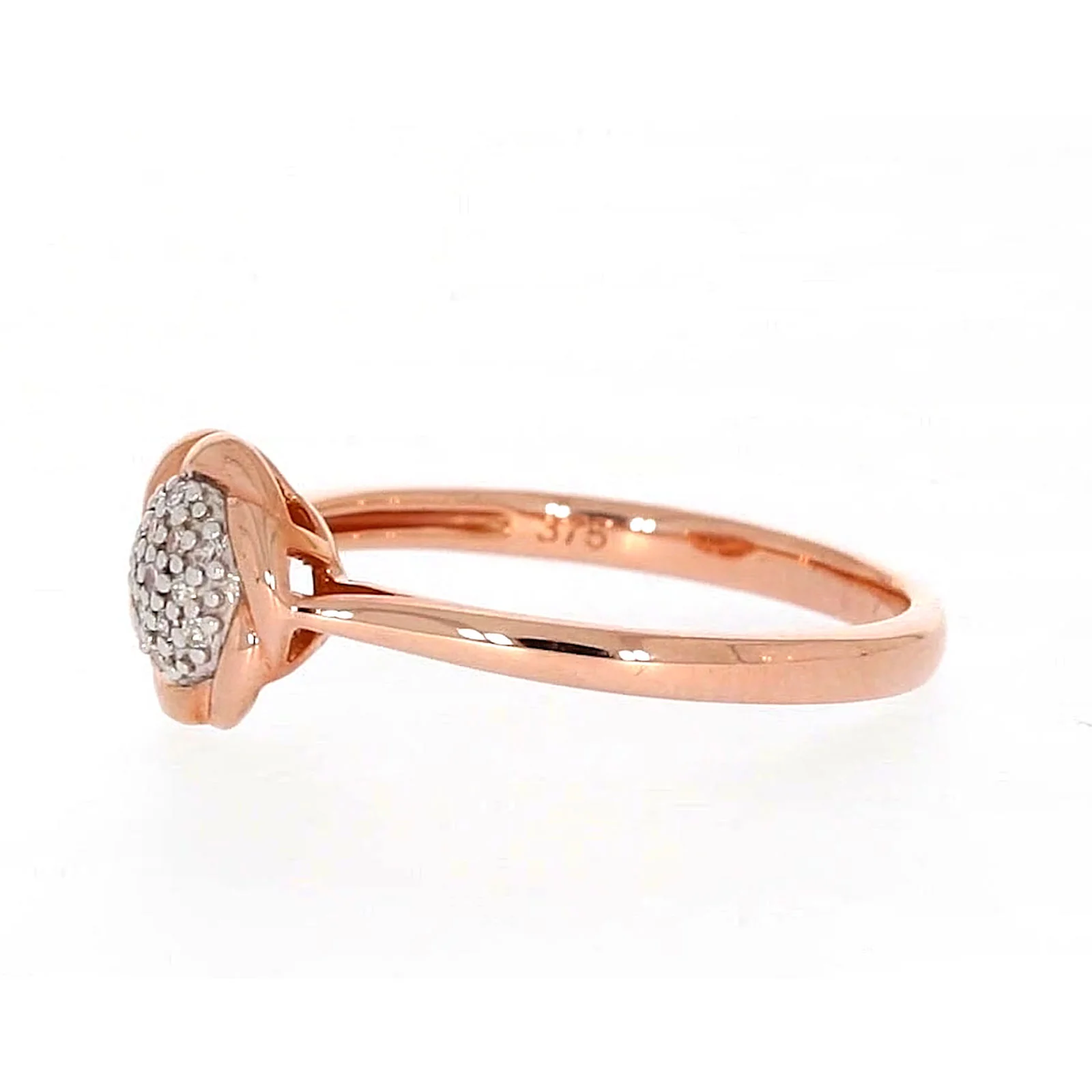 9ct Rose Gold & Diamond Set Ring - Image 14