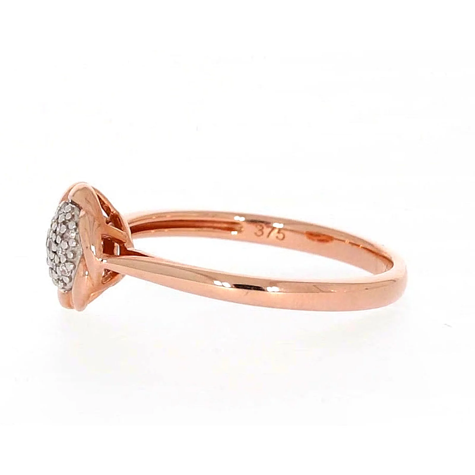 9ct Rose Gold & Diamond Set Ring - Image 16