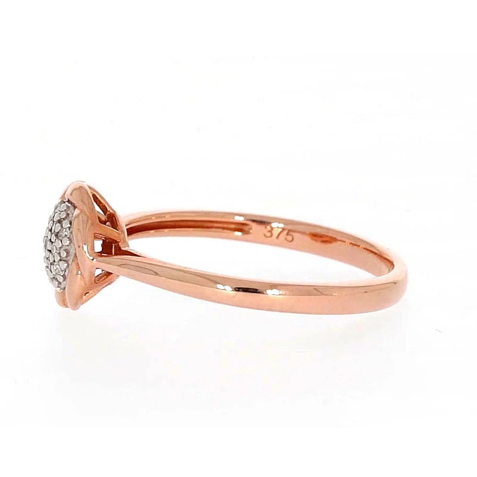 9ct Rose Gold & Diamond Set Ring - Image 17