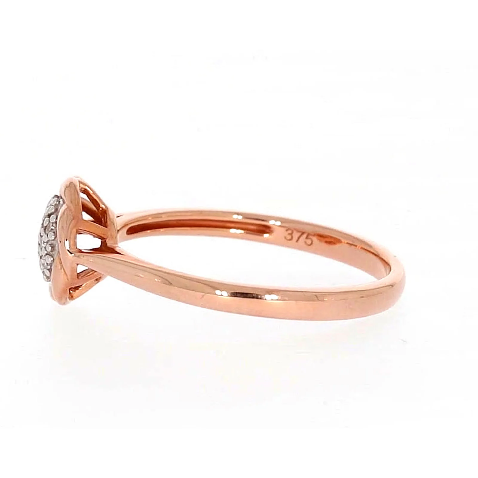 9ct Rose Gold & Diamond Set Ring - Image 19