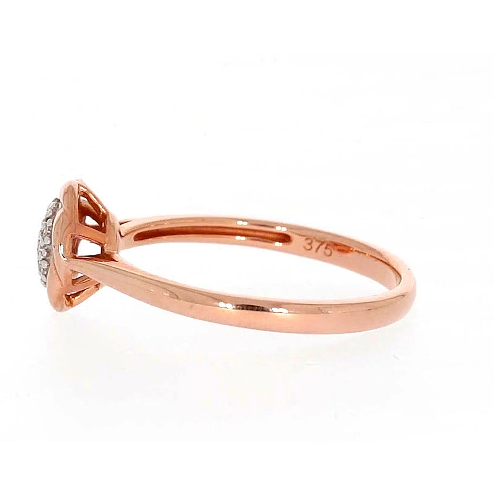 9ct Rose Gold & Diamond Set Ring - Image 20
