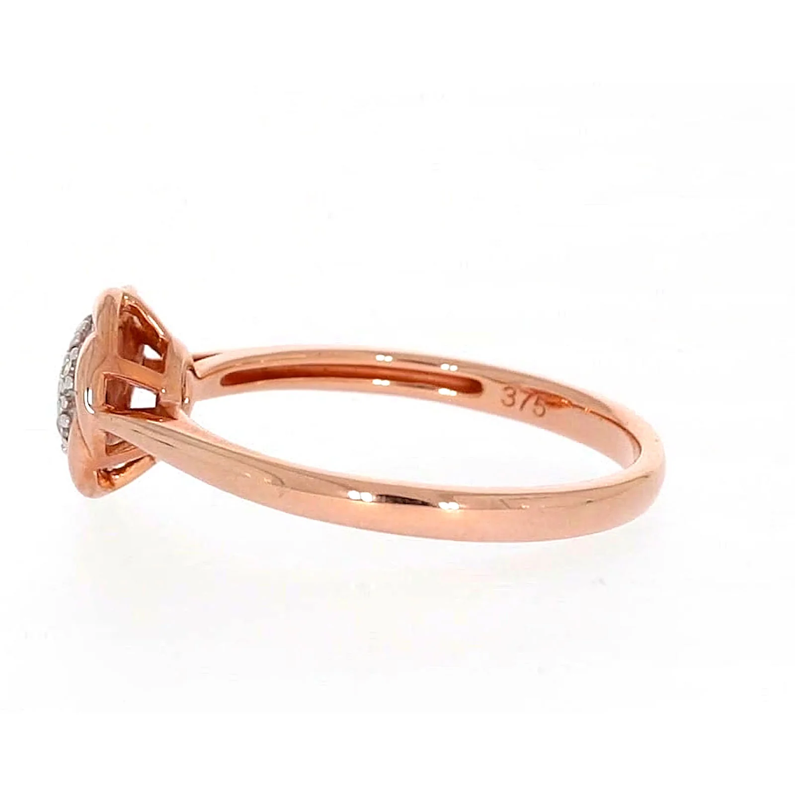 9ct Rose Gold & Diamond Set Ring - Image 21