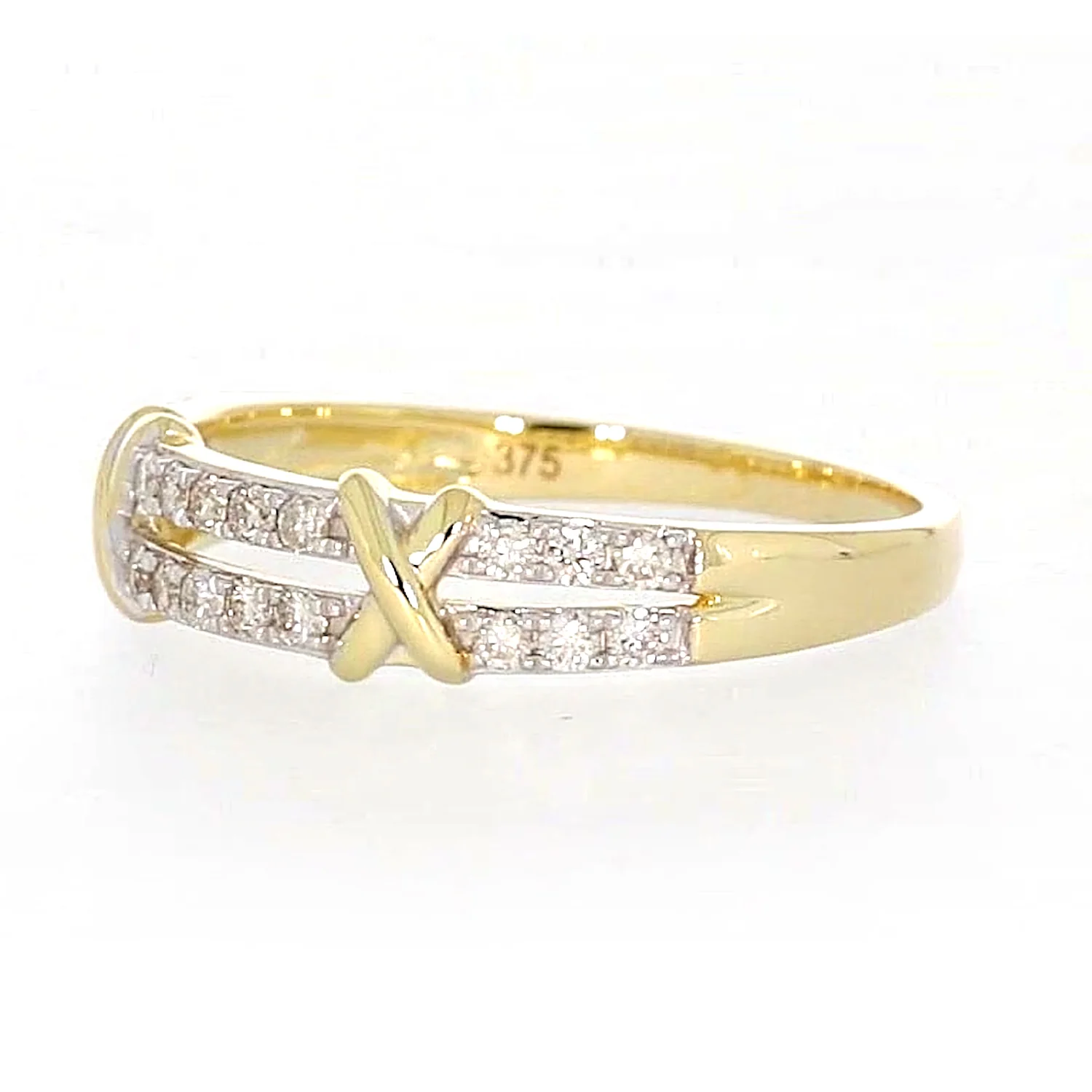 9ct Yellow Gold Round Brilliant Cut with 1/4 CARAT tw of Diamonds Ring - Image 12
