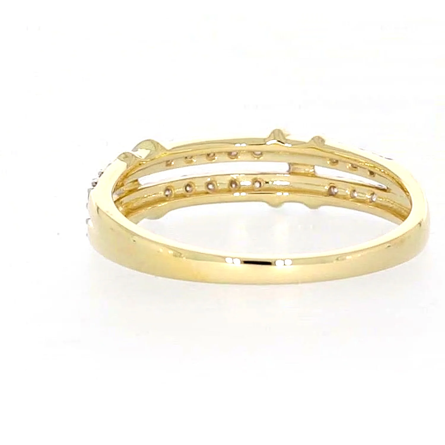 9ct Yellow Gold Round Brilliant Cut with 1/4 CARAT tw of Diamonds Ring - Image 34