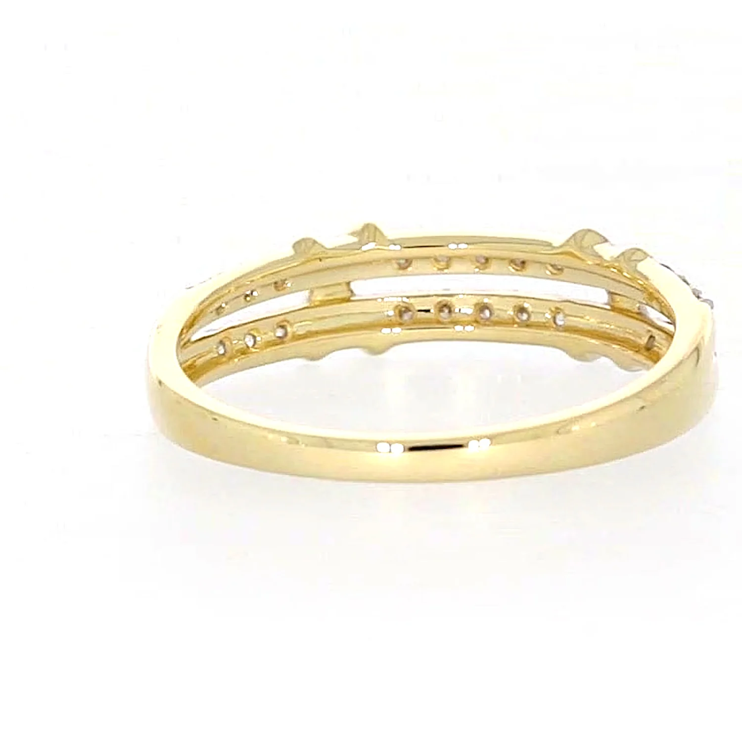 9ct Yellow Gold Round Brilliant Cut with 1/4 CARAT tw of Diamonds Ring - Image 40