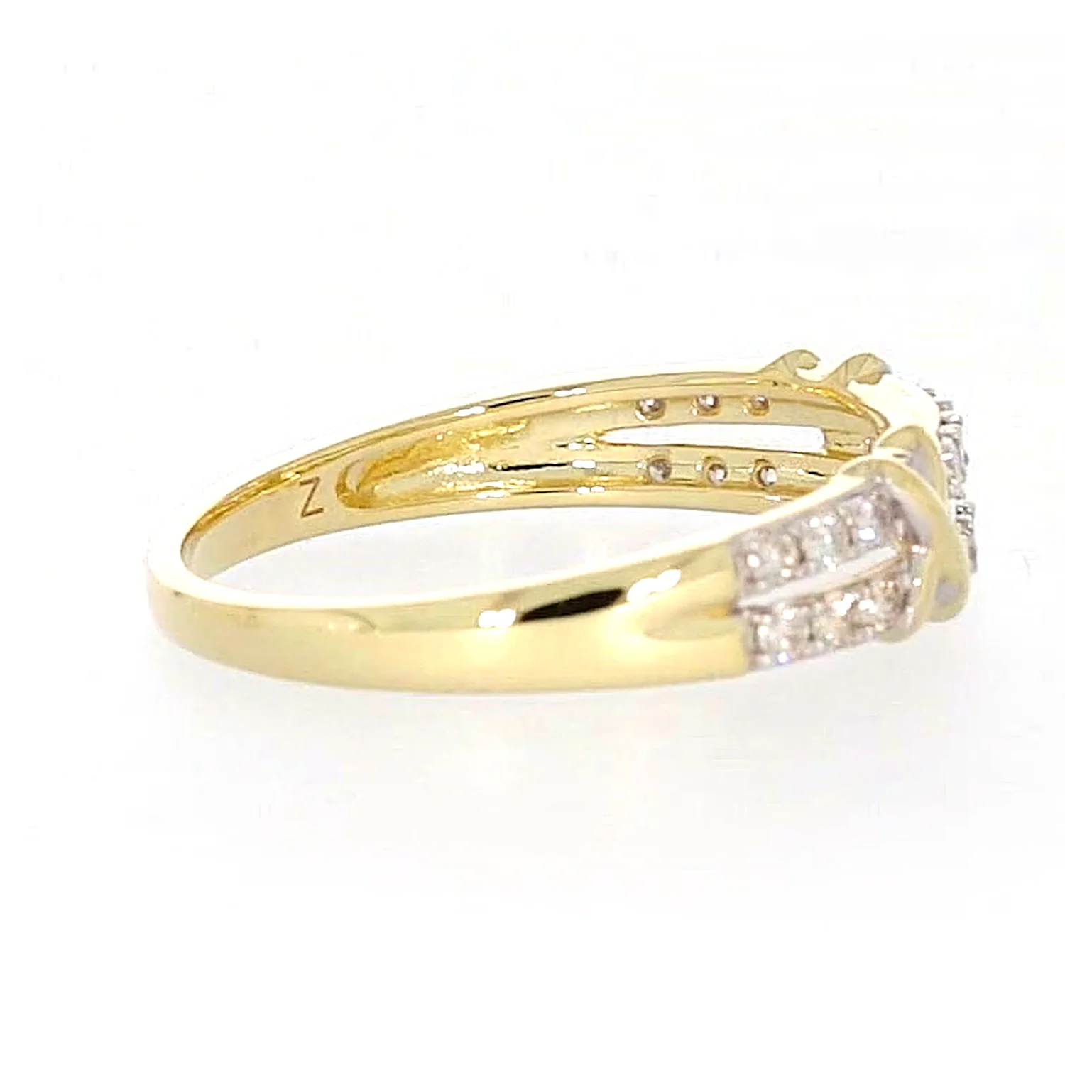 9ct Yellow Gold Round Brilliant Cut with 1/4 CARAT tw of Diamonds Ring - Image 54
