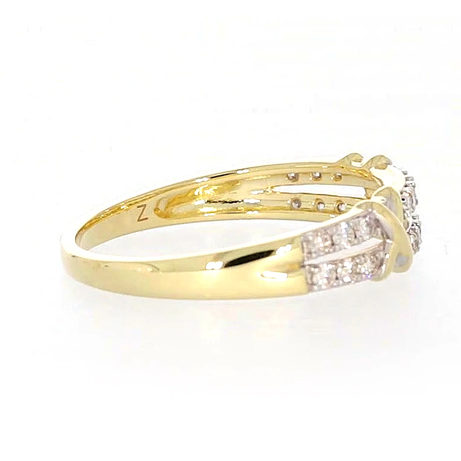 9ct Yellow Gold Round Brilliant Cut with 1/4 CARAT tw of Diamonds Ring - Image 55