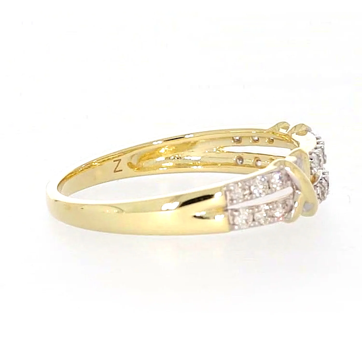 9ct Yellow Gold Round Brilliant Cut with 1/4 CARAT tw of Diamonds Ring - Image 56