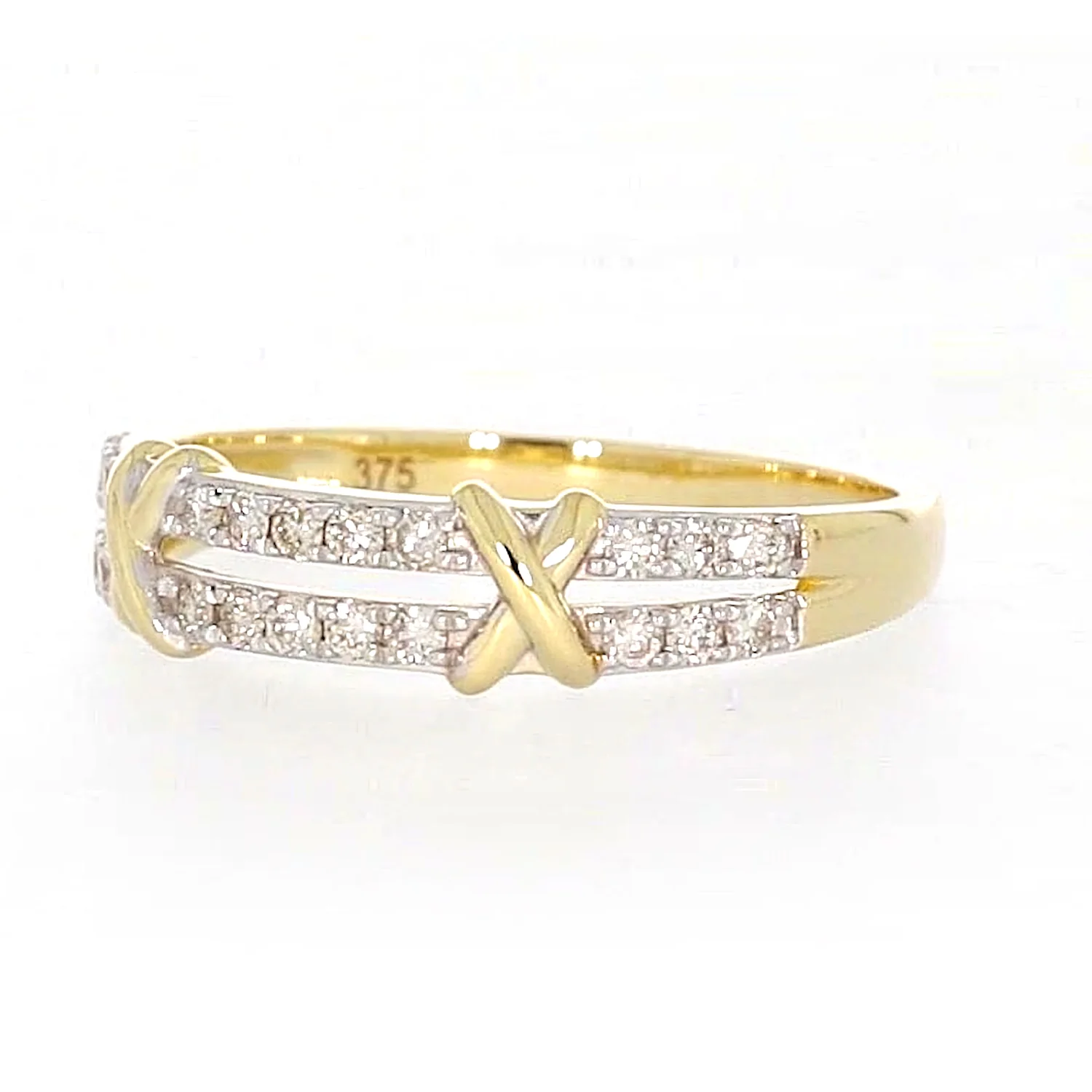 9ct Yellow Gold Round Brilliant Cut with 1/4 CARAT tw of Diamonds Ring - Image 8