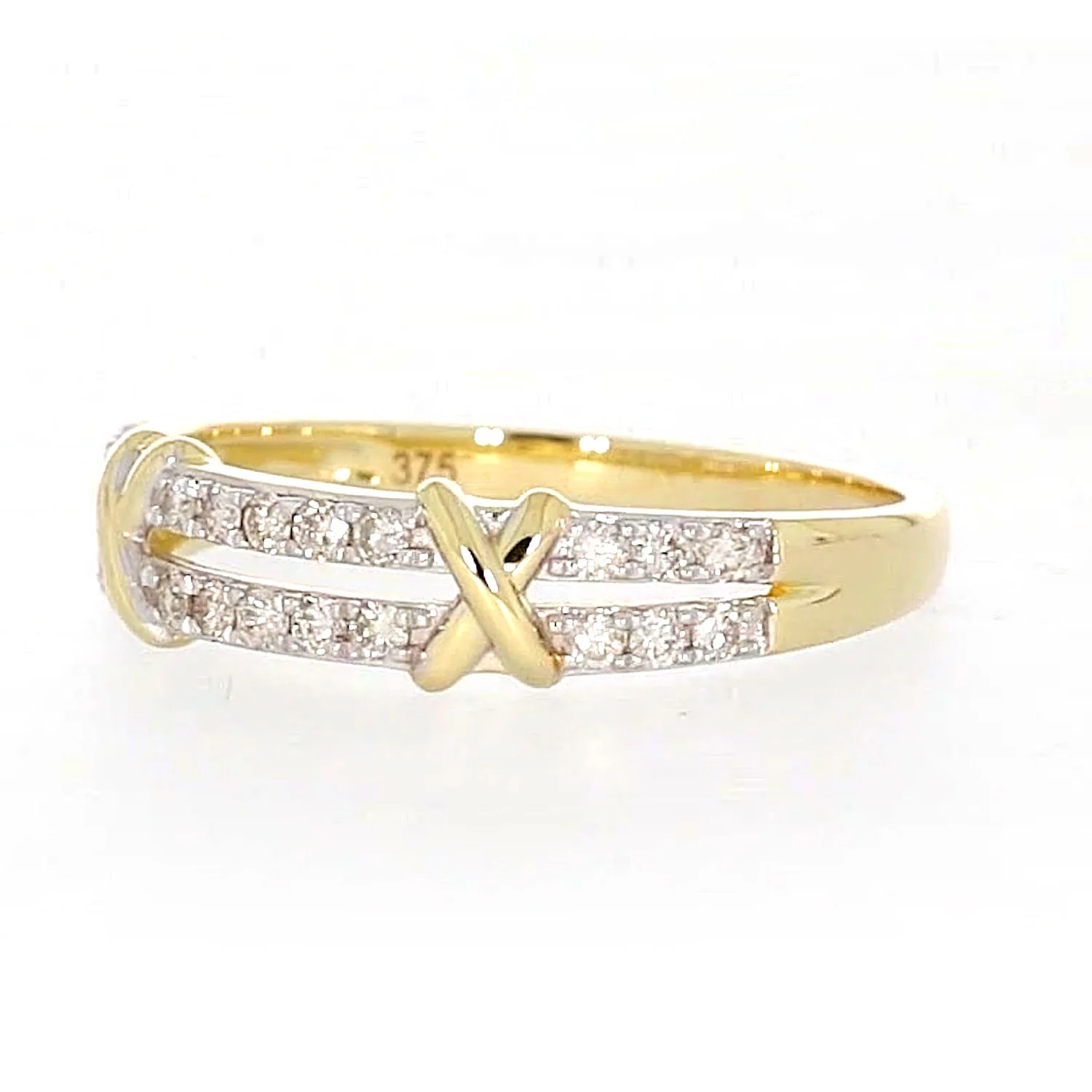 9ct Yellow Gold Round Brilliant Cut with 1/4 CARAT tw of Diamonds Ring - Image 9