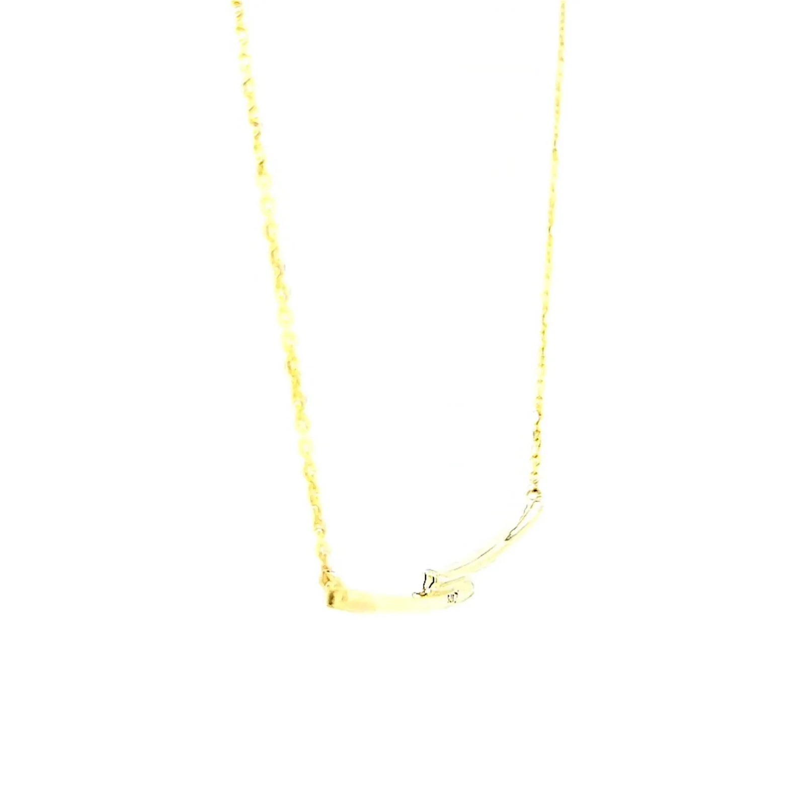 9ct Yellow Gold Round Brilliant Cut with 0.08 CARAT tw of Diamond Necklace - Image 25