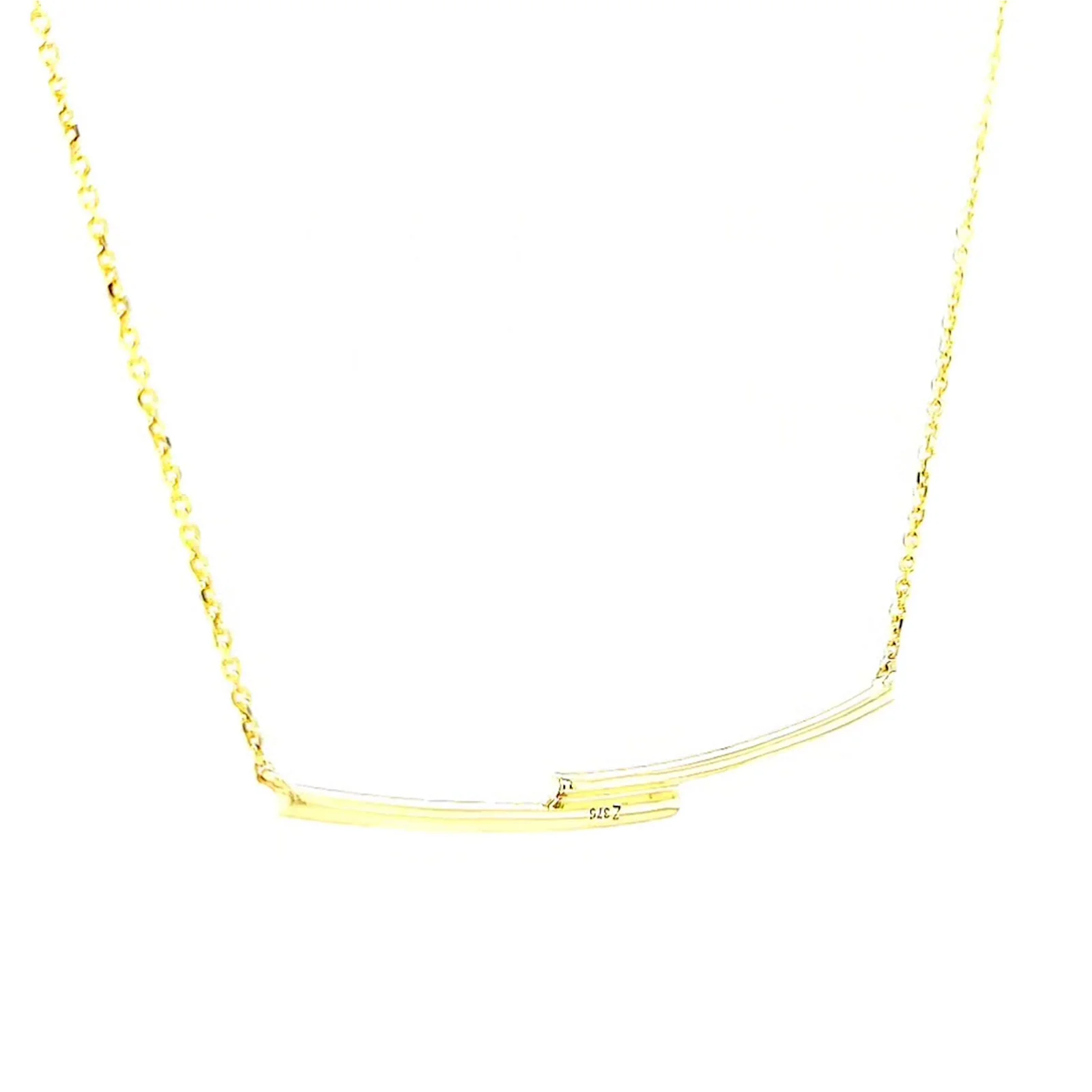 9ct Yellow Gold Round Brilliant Cut with 0.08 CARAT tw of Diamond Necklace - Image 32