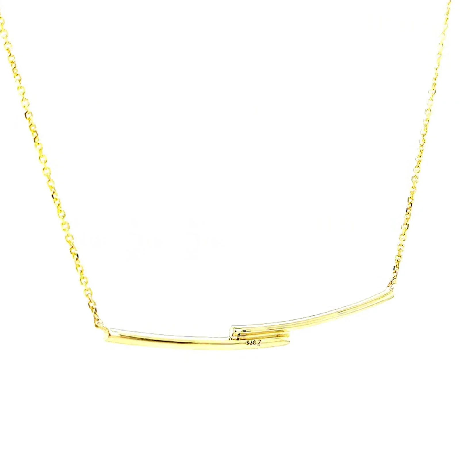 9ct Yellow Gold Round Brilliant Cut with 0.08 CARAT tw of Diamond Necklace - Image 34