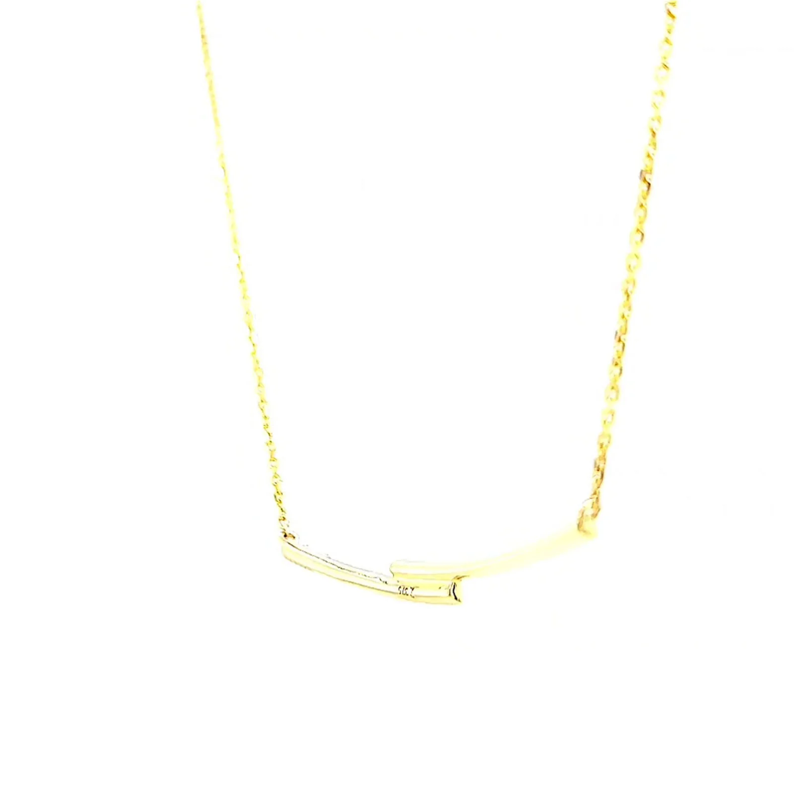 9ct Yellow Gold Round Brilliant Cut with 0.08 CARAT tw of Diamond Necklace - Image 51