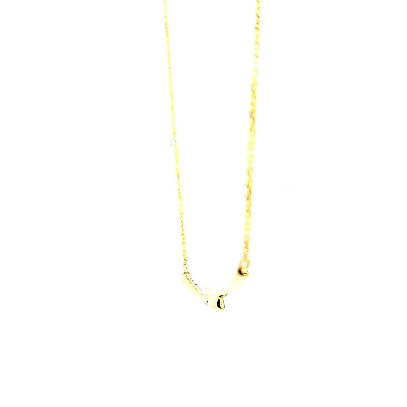 9ct Yellow Gold Round Brilliant Cut with 0.08 CARAT tw of Diamond Necklace - Image 55