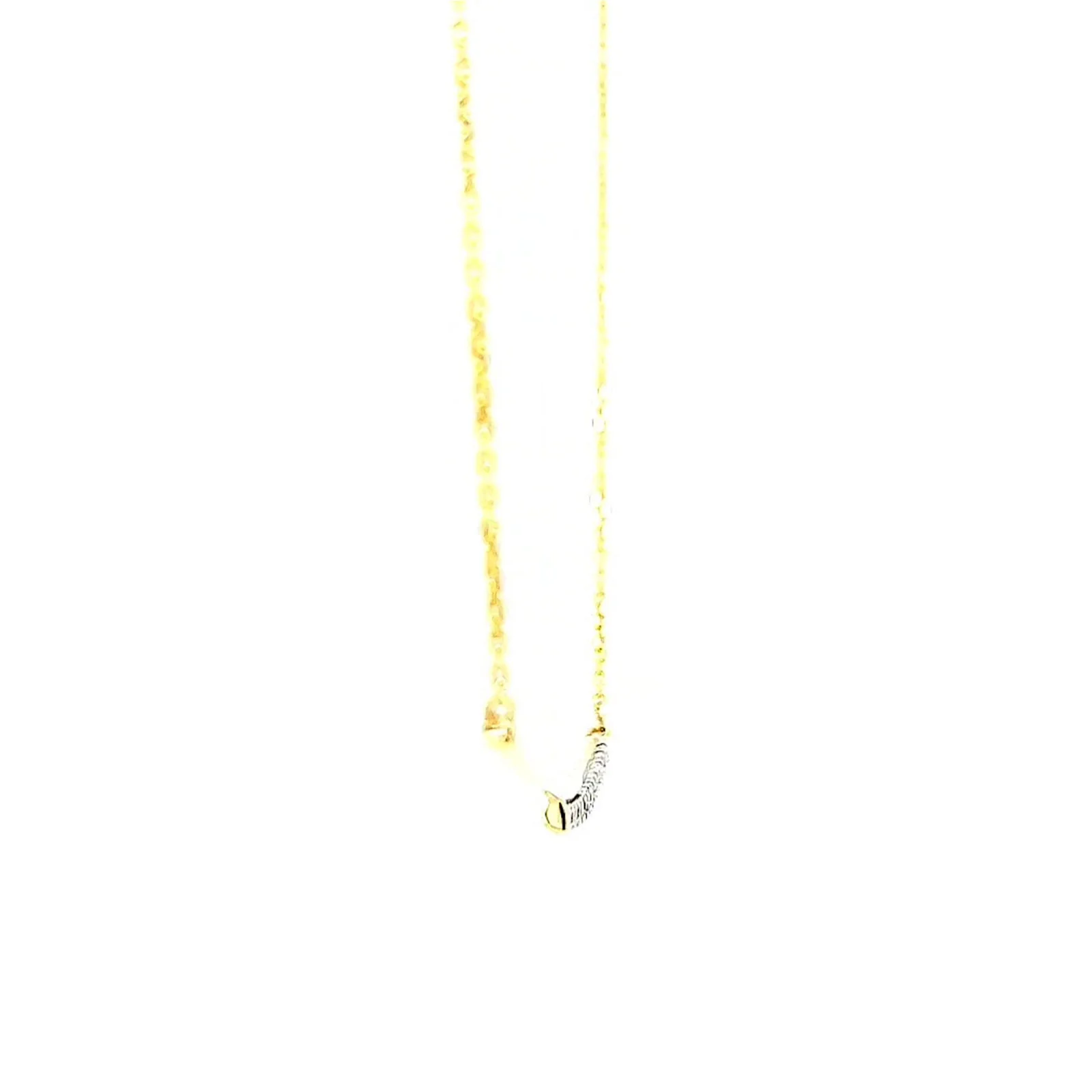 9ct Yellow Gold Round Brilliant Cut with 0.08 CARAT tw of Diamond Necklace - Image 59