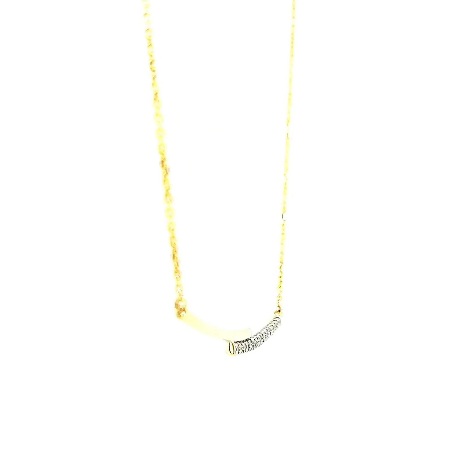 9ct Yellow Gold Round Brilliant Cut with 0.08 CARAT tw of Diamond Necklace - Image 61