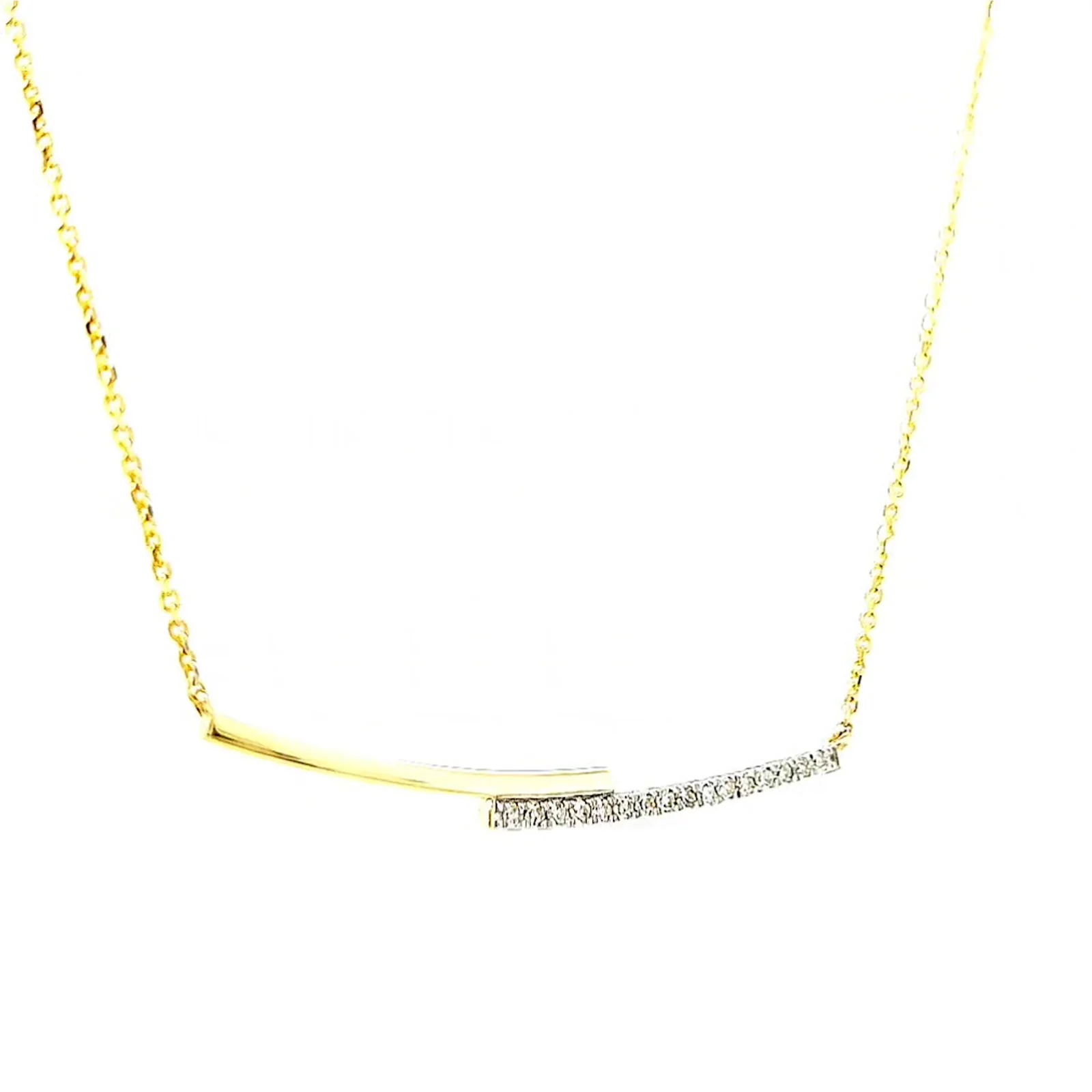 9ct Yellow Gold Round Brilliant Cut with 0.08 CARAT tw of Diamond Necklace - Image 69