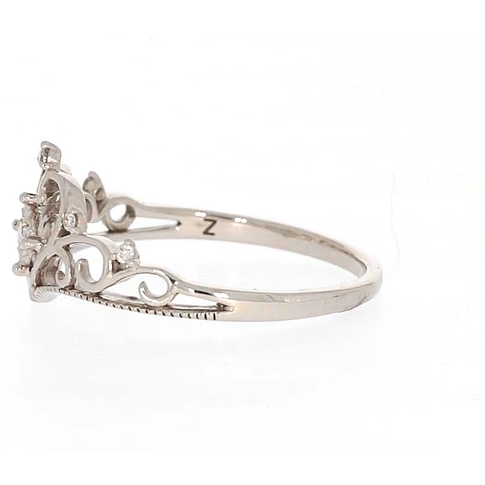 Sterling Silver 0.09 CARAT tw of Diamonds Tiara Ring - Image 18