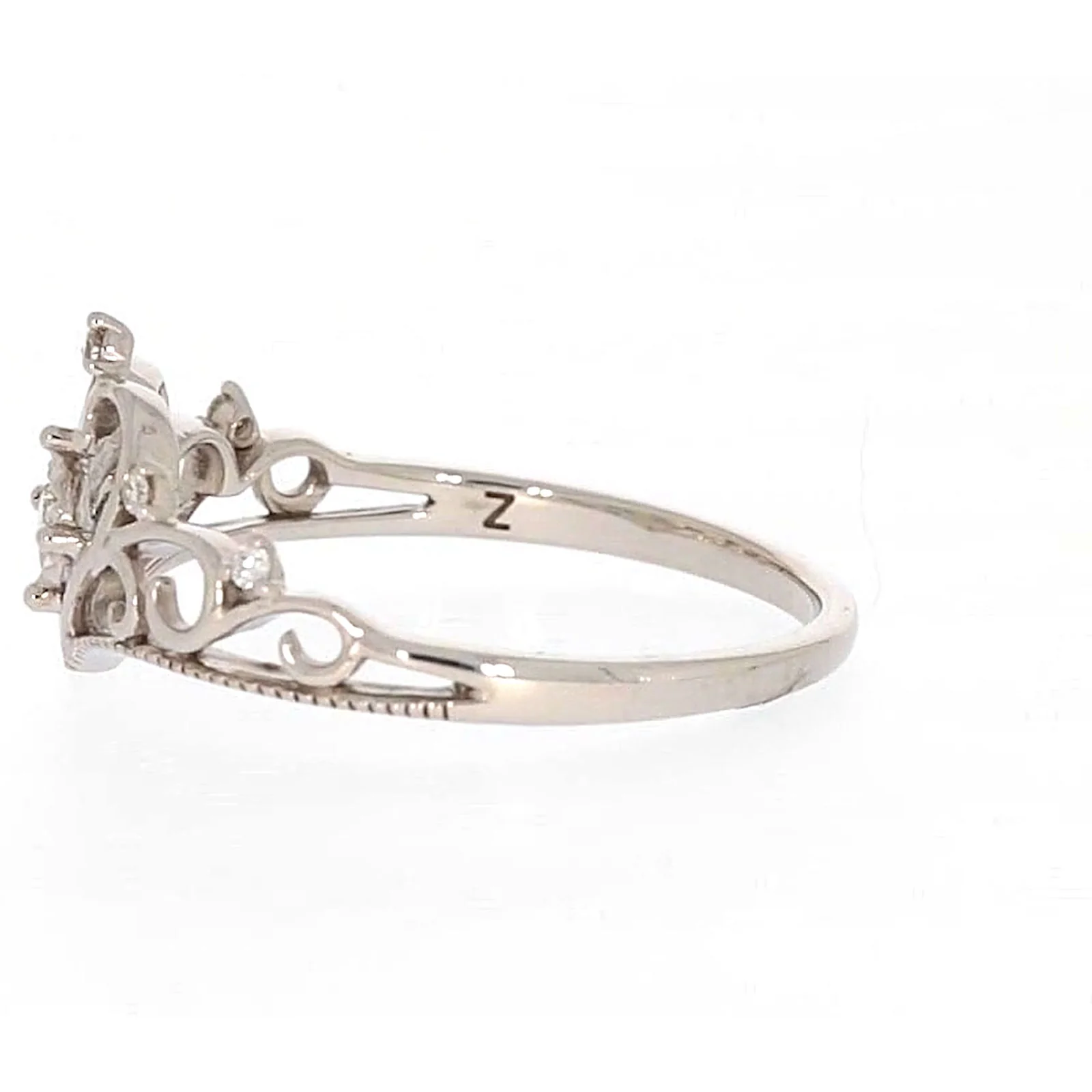 Sterling Silver 0.09 CARAT tw of Diamonds Tiara Ring - Image 19