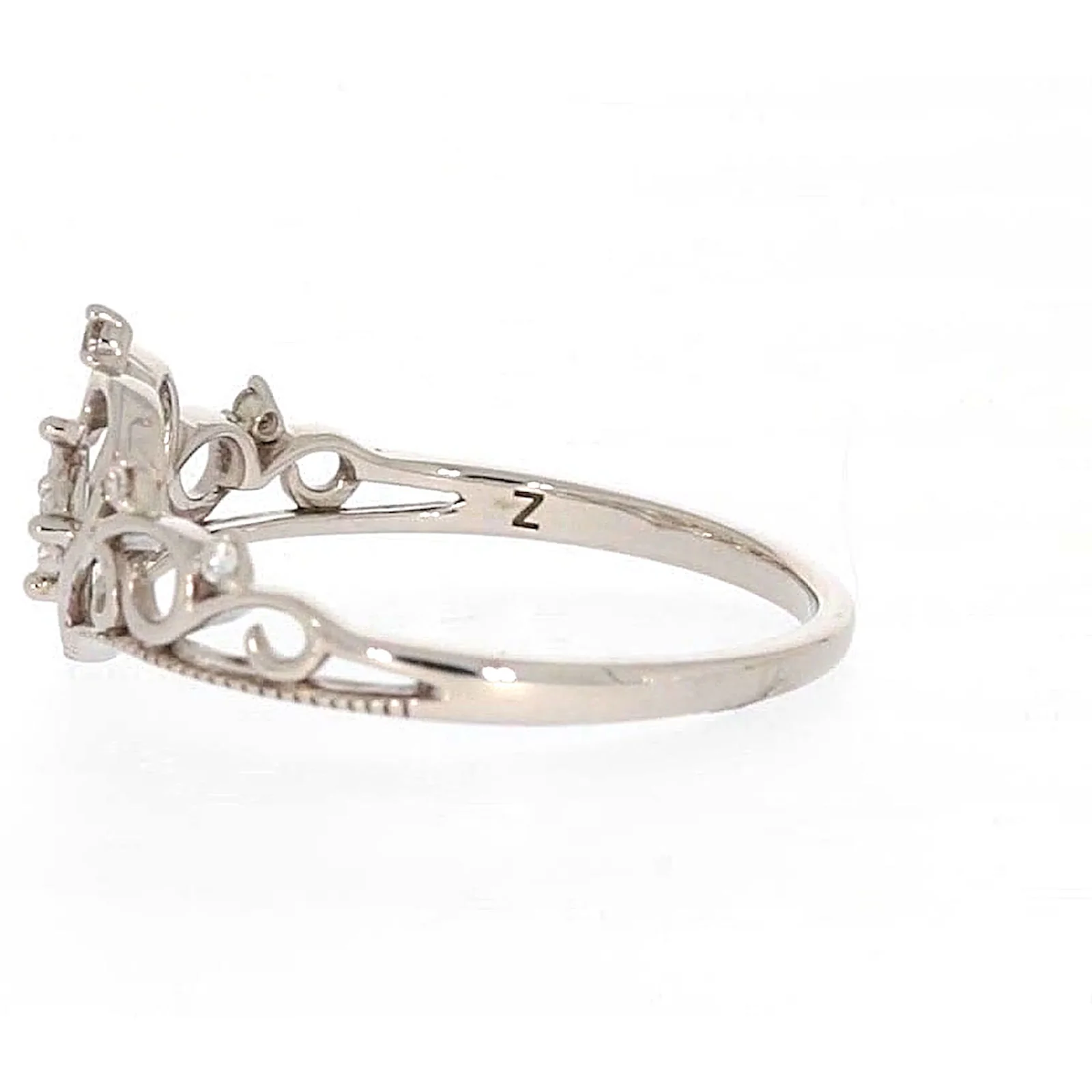 Sterling Silver 0.09 CARAT tw of Diamonds Tiara Ring - Image 20