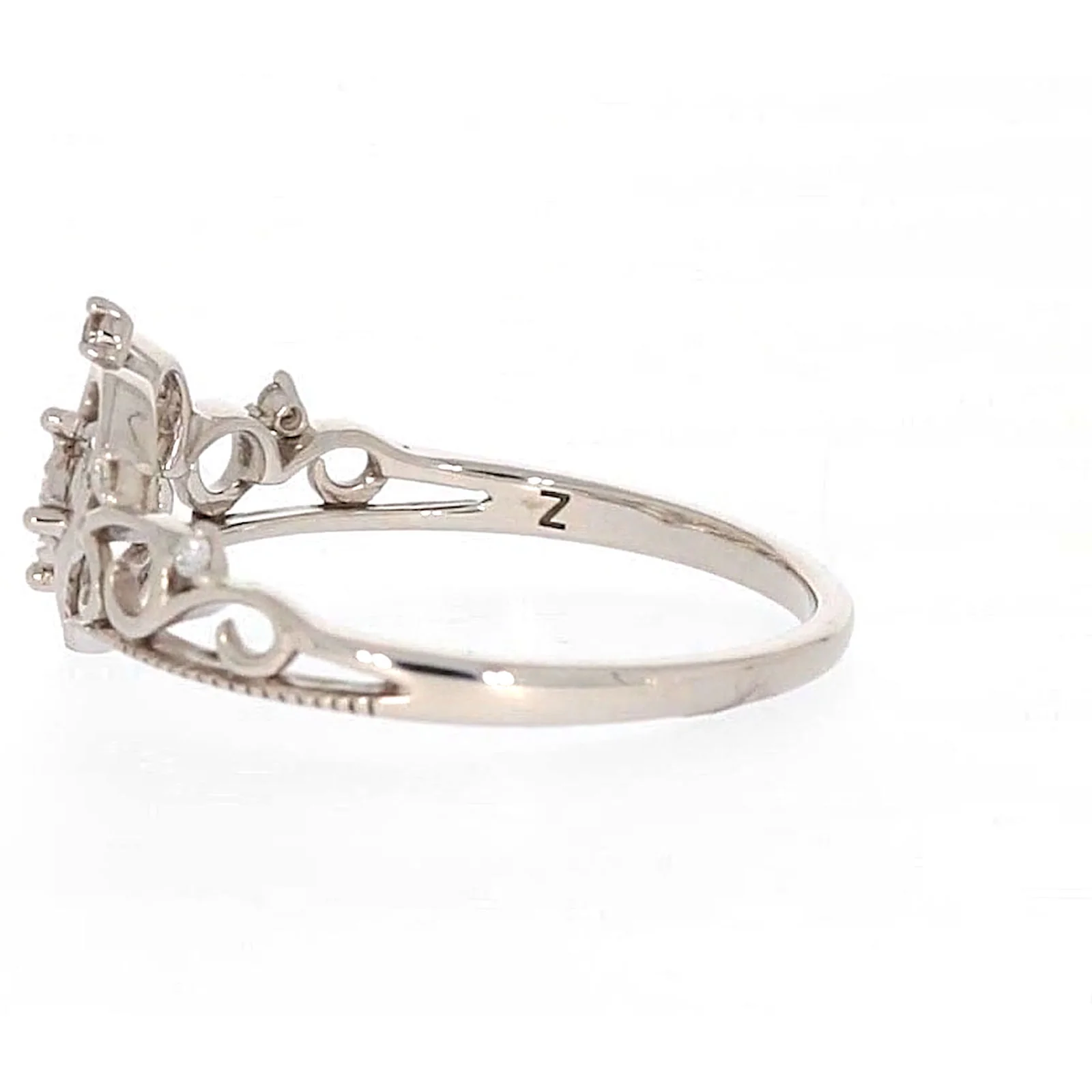 Sterling Silver 0.09 CARAT tw of Diamonds Tiara Ring - Image 21