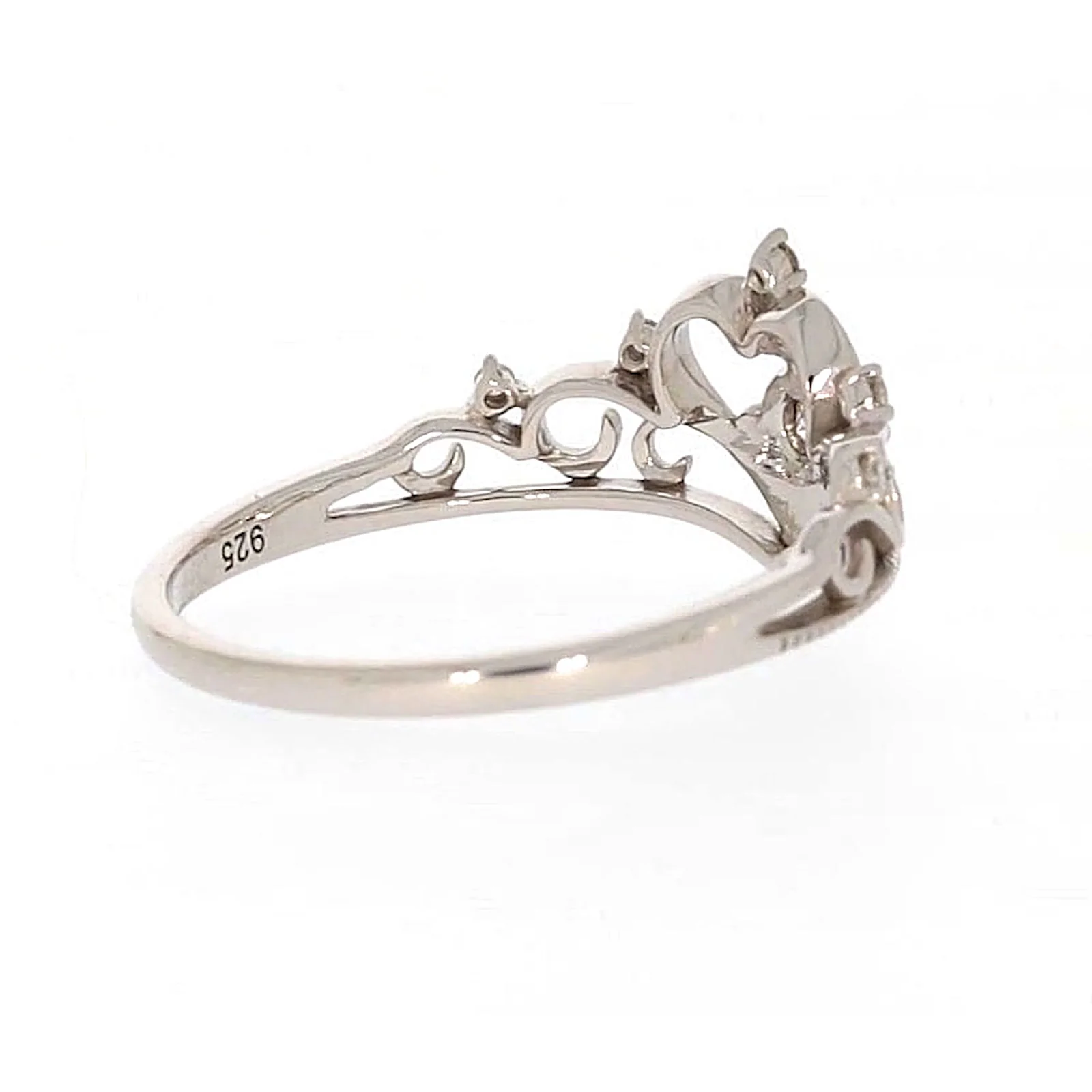 Sterling Silver 0.09 CARAT tw of Diamonds Tiara Ring - Image 49