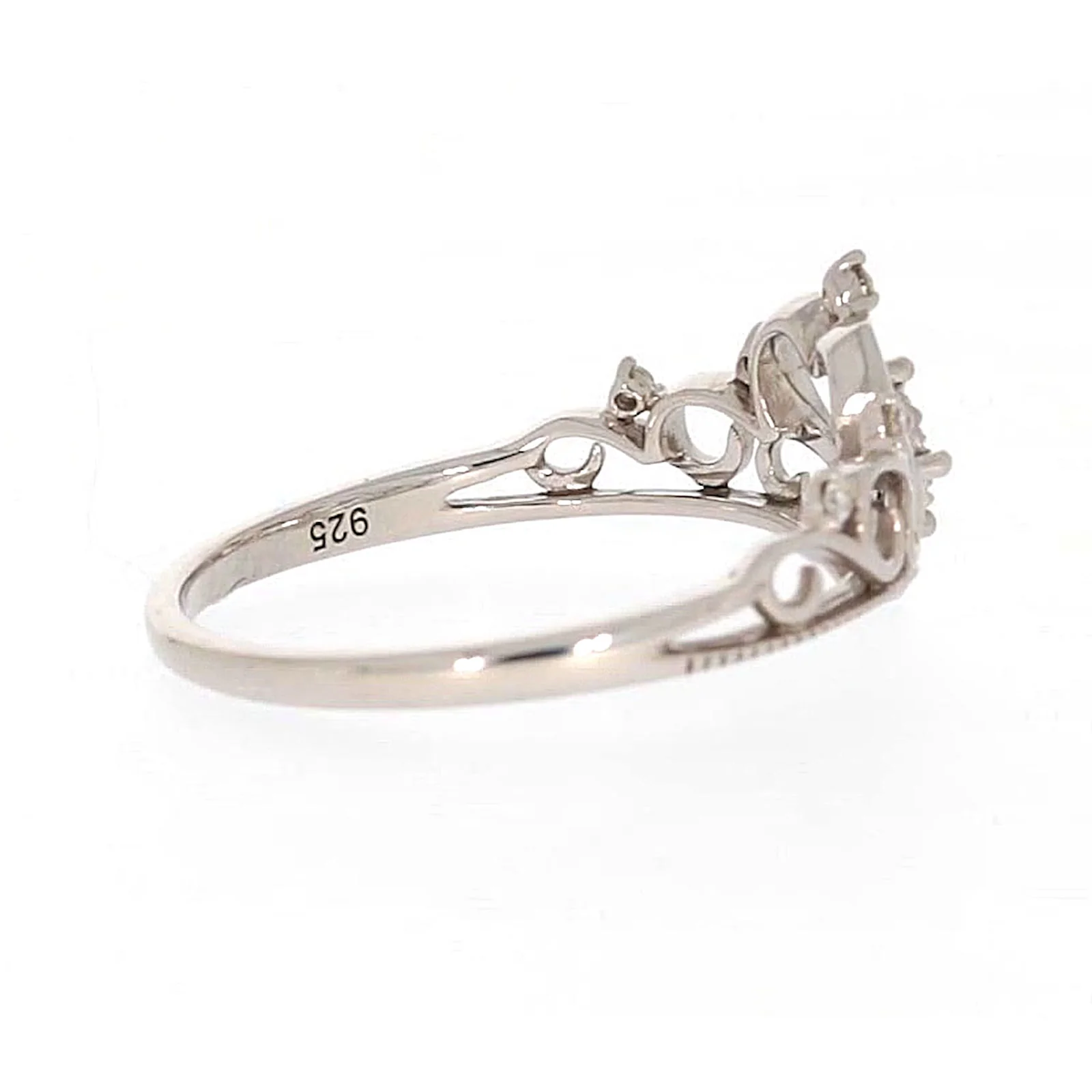 Sterling Silver 0.09 CARAT tw of Diamonds Tiara Ring - Image 53