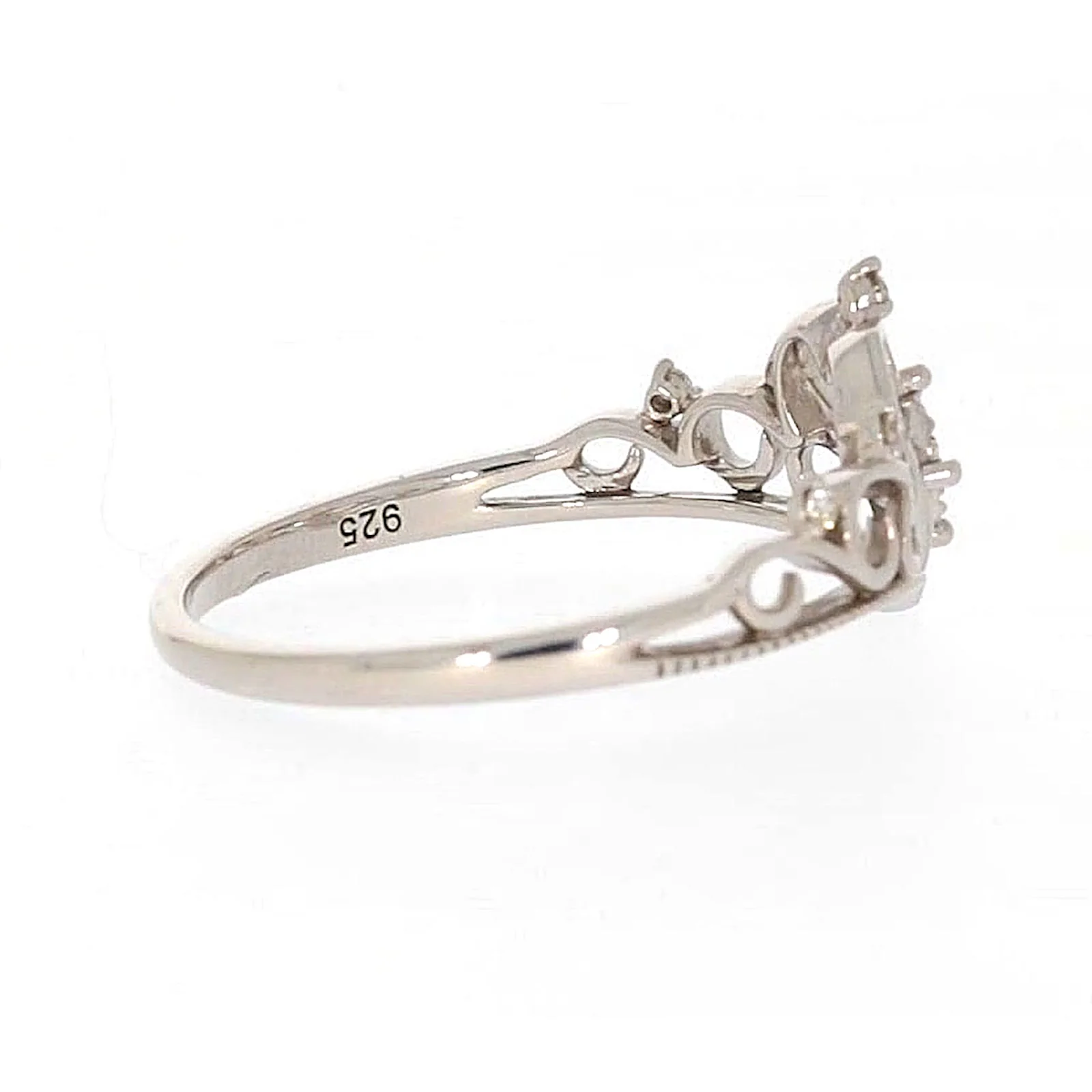 Sterling Silver 0.09 CARAT tw of Diamonds Tiara Ring - Image 54