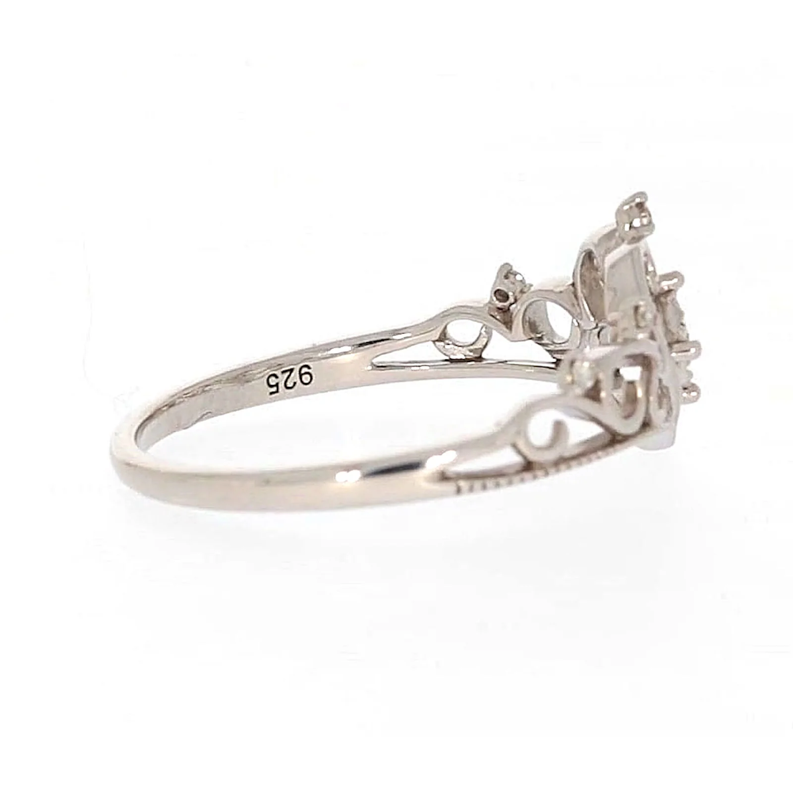 Sterling Silver 0.09 CARAT tw of Diamonds Tiara Ring - Image 55