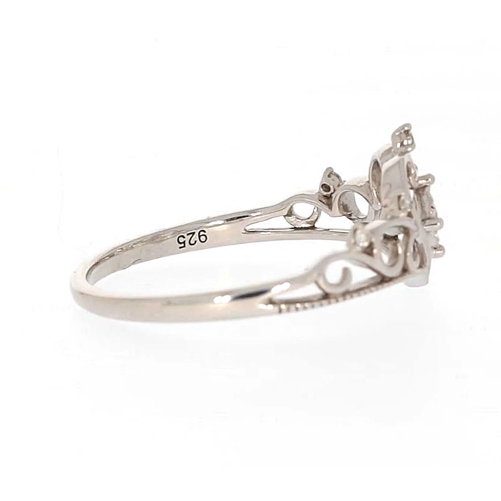 Sterling Silver 0.09 CARAT tw of Diamonds Tiara Ring - Image 56