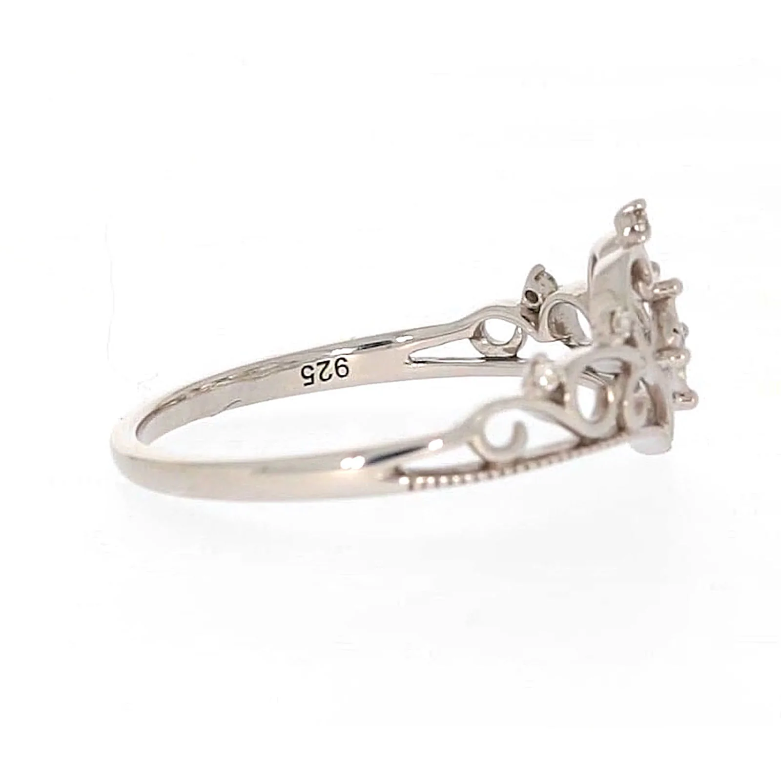 Sterling Silver 0.09 CARAT tw of Diamonds Tiara Ring - Image 57