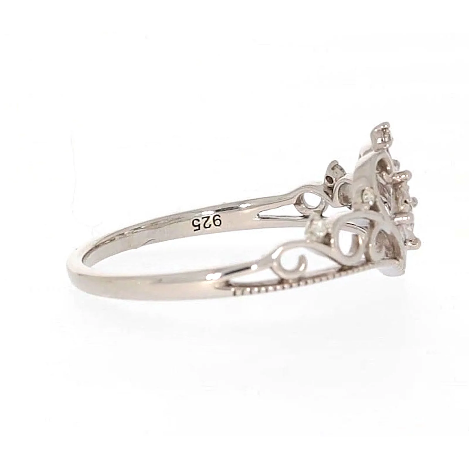 Sterling Silver 0.09 CARAT tw of Diamonds Tiara Ring - Image 58