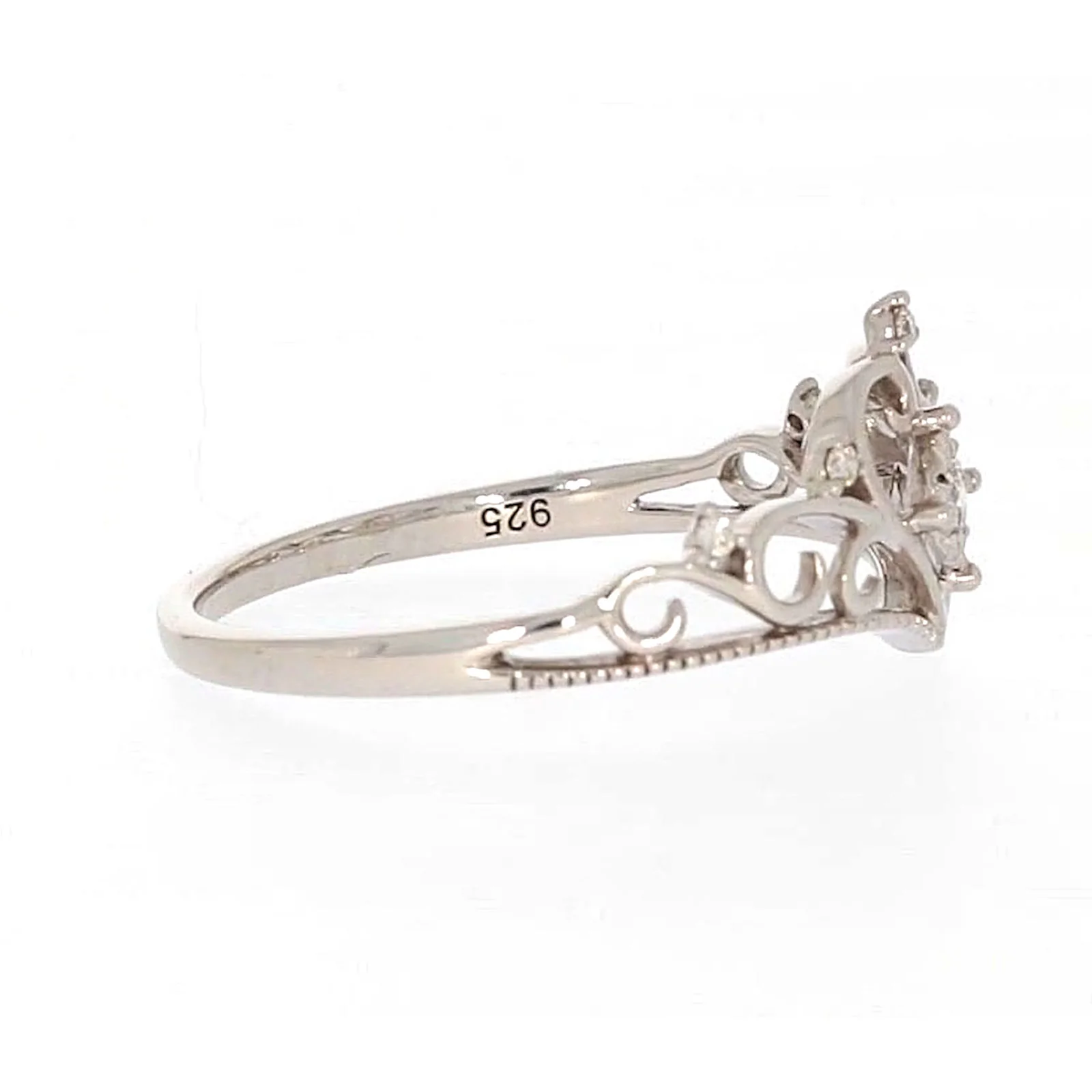 Sterling Silver 0.09 CARAT tw of Diamonds Tiara Ring - Image 59