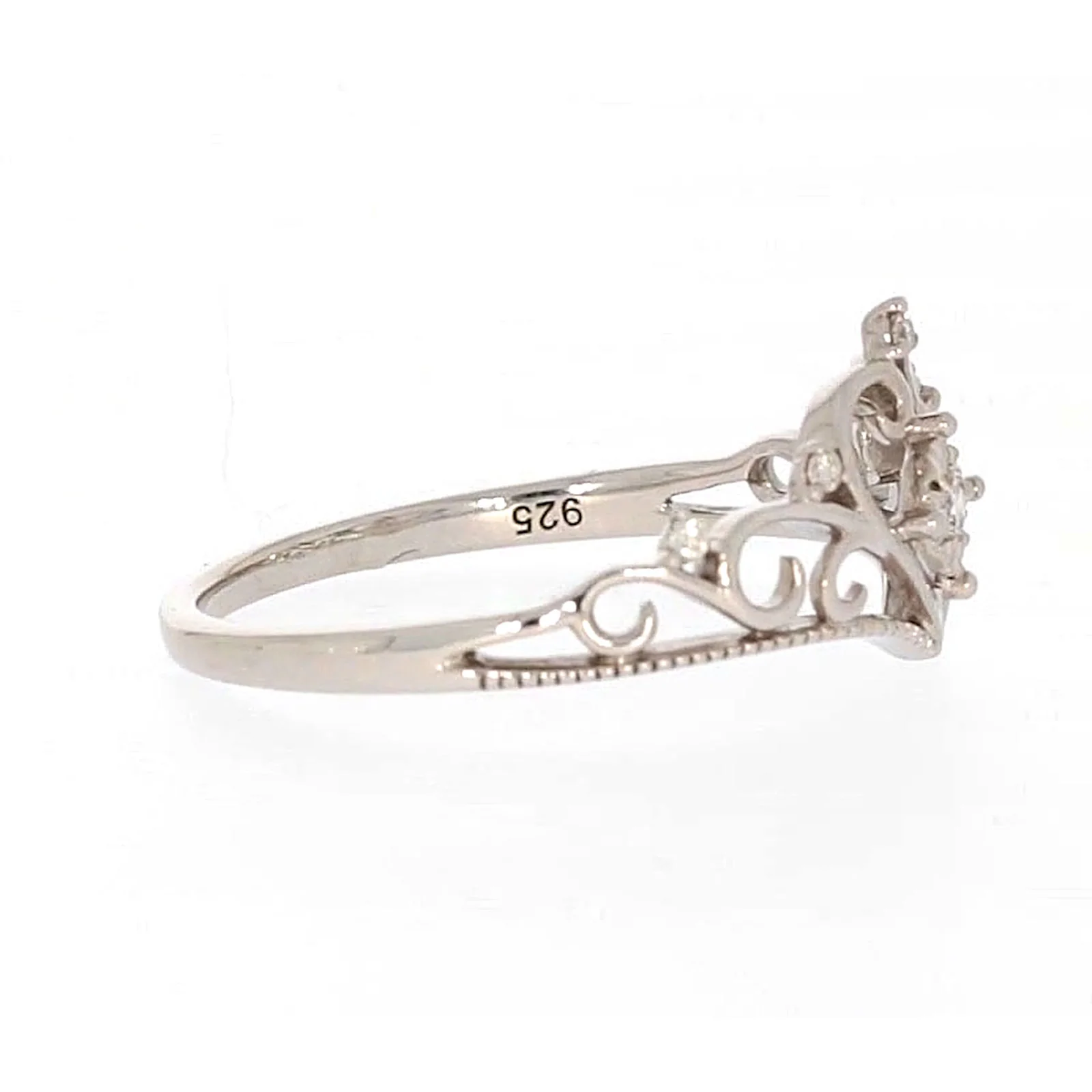 Sterling Silver 0.09 CARAT tw of Diamonds Tiara Ring - Image 60