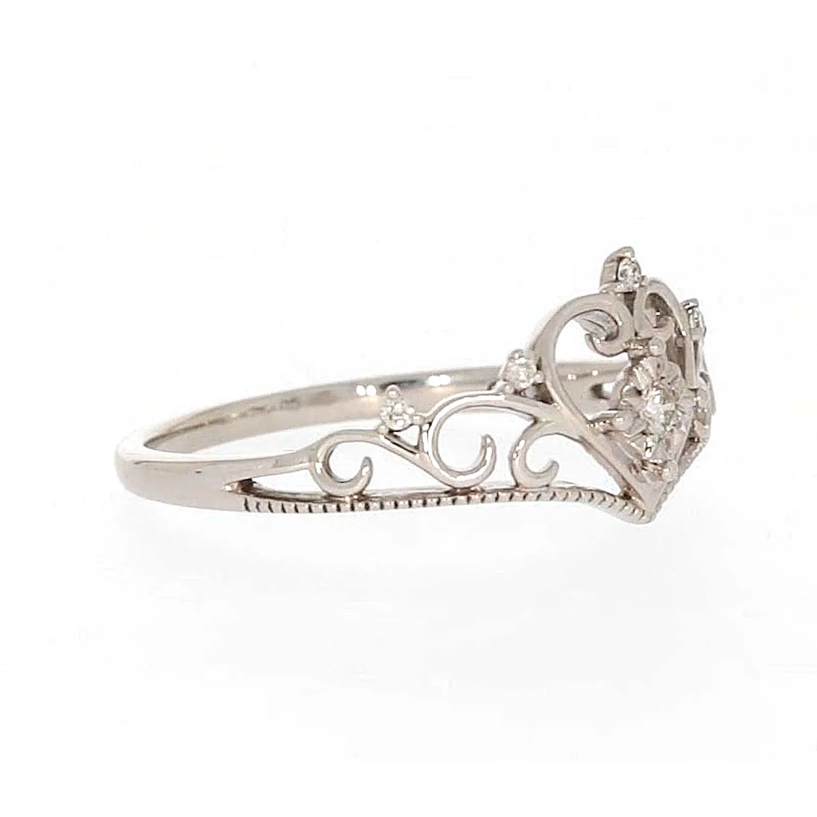 Sterling Silver 0.09 CARAT tw of Diamonds Tiara Ring - Image 65