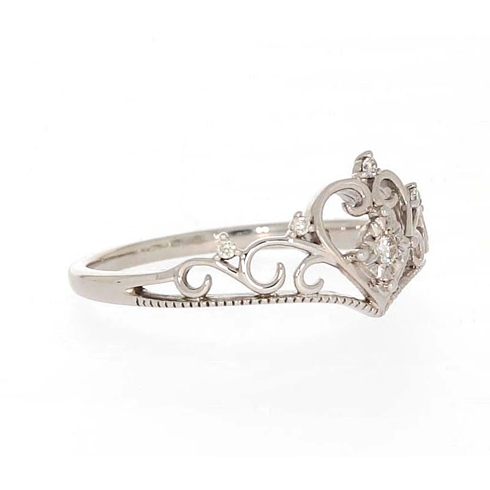 Sterling Silver 0.09 CARAT tw of Diamonds Tiara Ring - Image 66