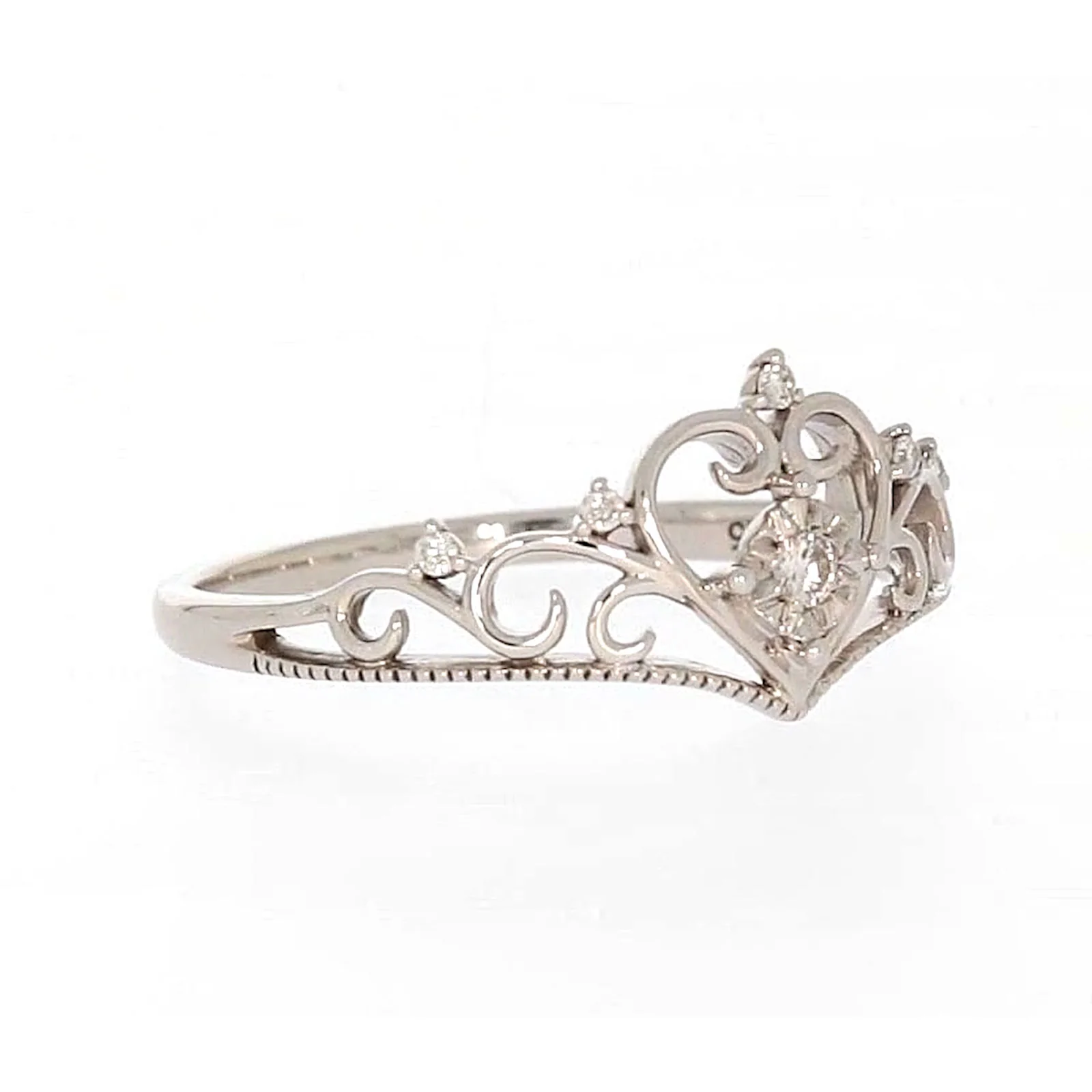 Sterling Silver 0.09 CARAT tw of Diamonds Tiara Ring - Image 68