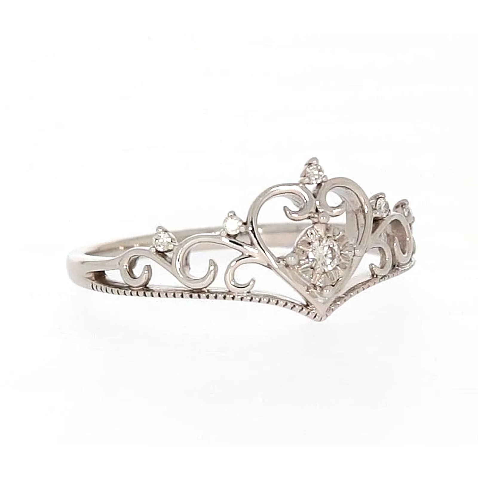 Sterling Silver 0.09 CARAT tw of Diamonds Tiara Ring - Image 70
