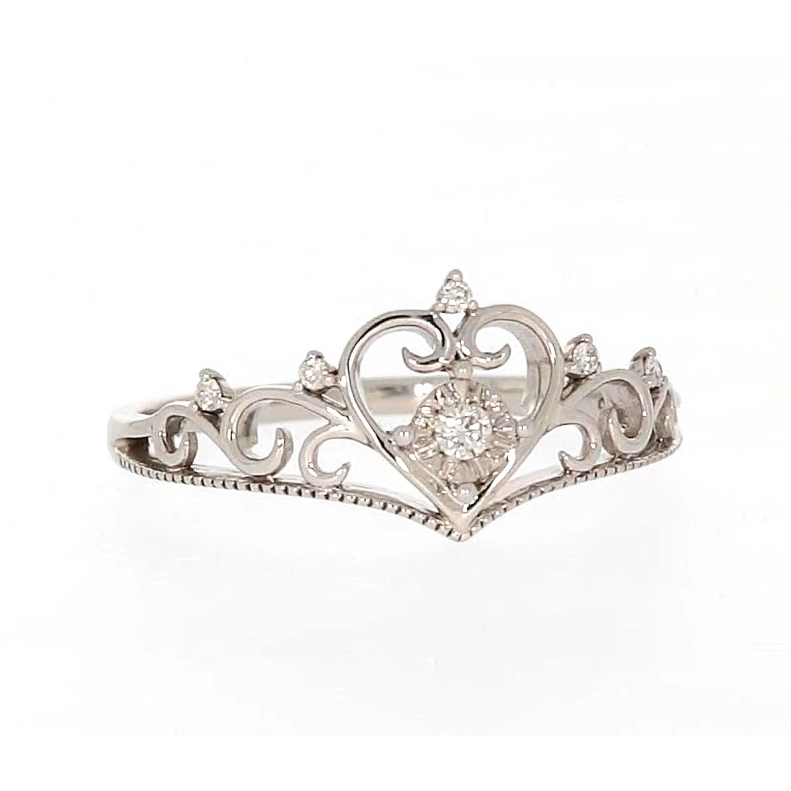 Sterling Silver 0.09 CARAT tw of Diamonds Tiara Ring - Image 73